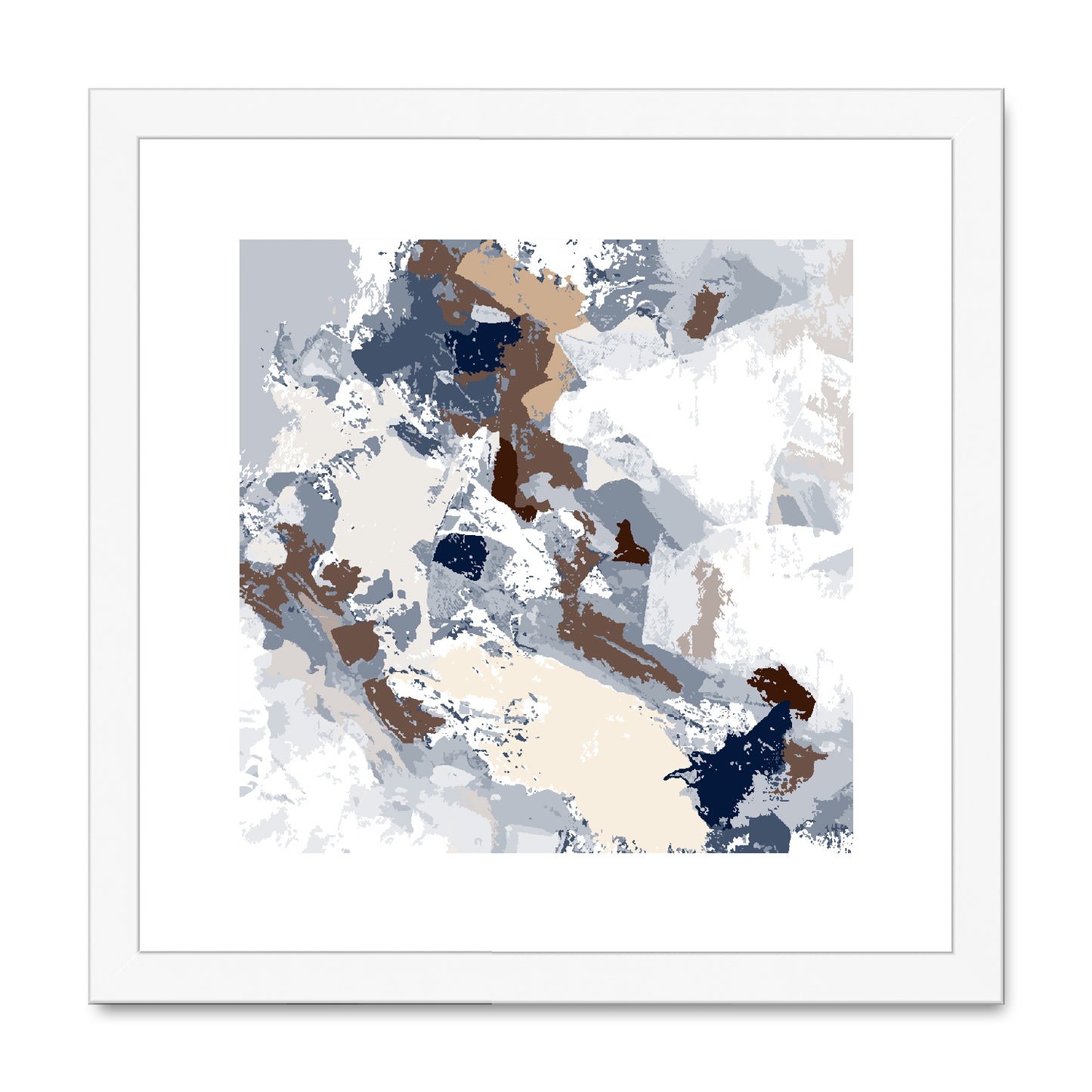 Framed Graphic Art Print, White Mat - 8x8 12x12 16x16 20x20 24x24 28x28 inches | FPS-1160-7690