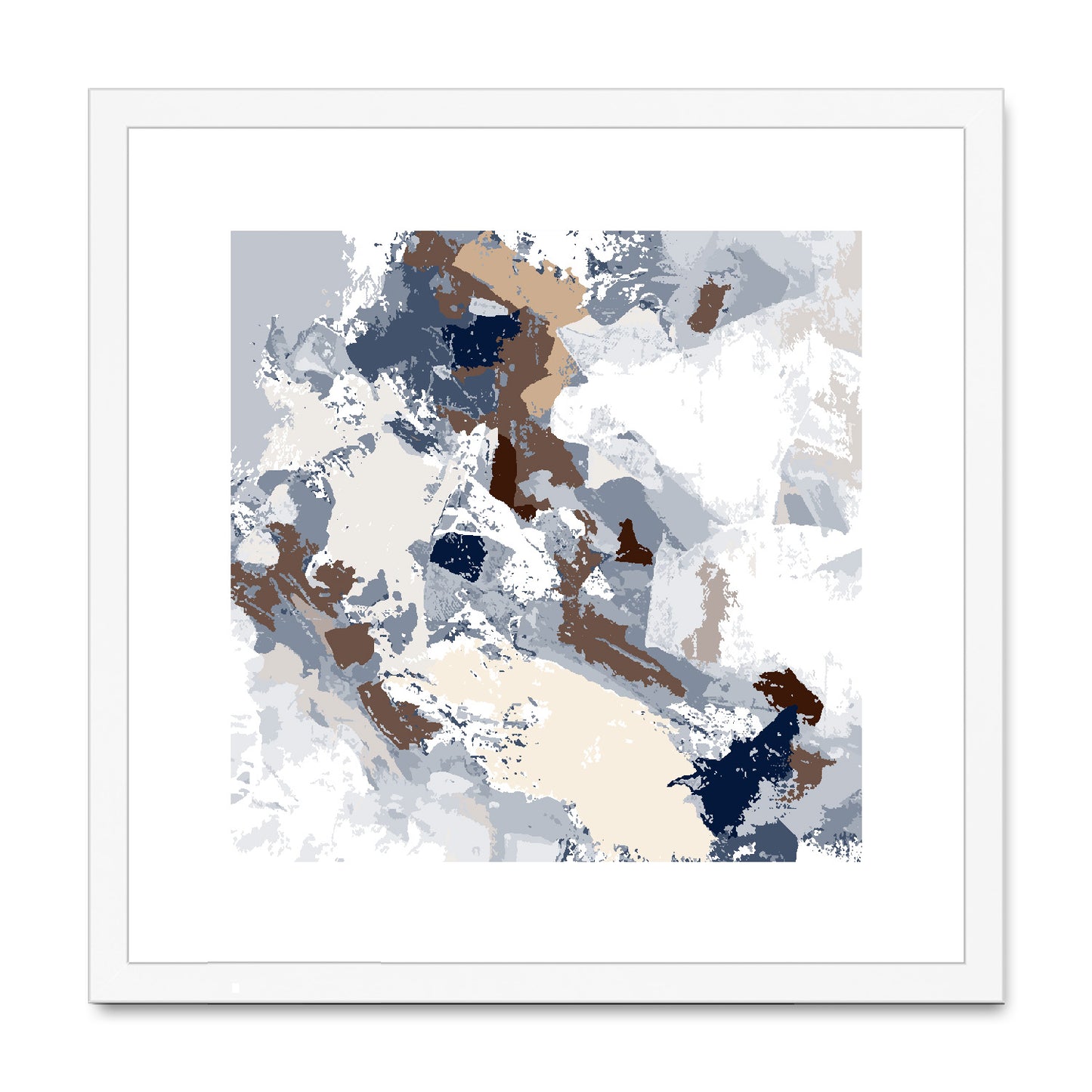 Framed Graphic Art Print, White Mat - 8x8 12x12 16x16 20x20 24x24 28x28 inches | FPS-1160-7690