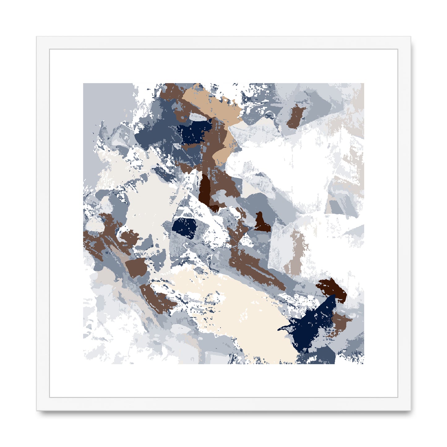 Framed Graphic Art Print, White Mat - 8x8 12x12 16x16 20x20 24x24 28x28 inches | FPS-1160-7690