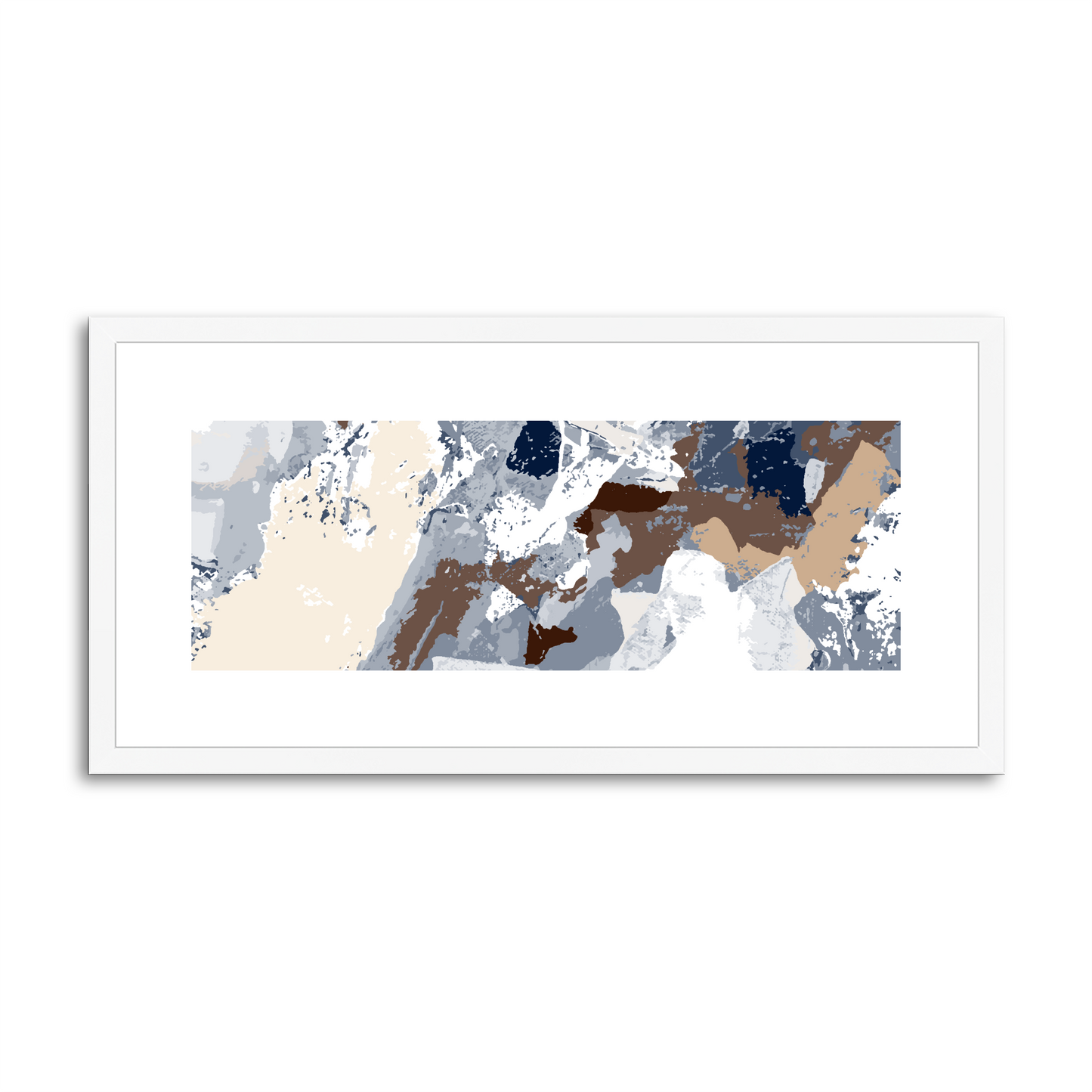 Framed Graphic Art Print, White Mat - 12x24 inches | FP-1160-7690