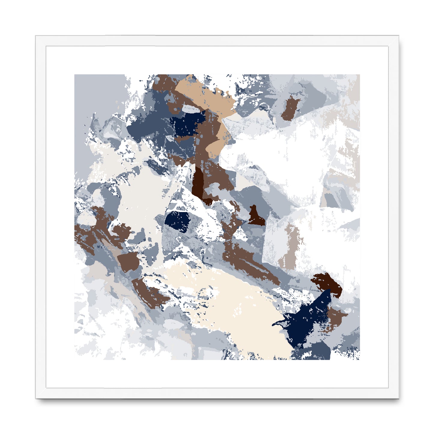 Framed Graphic Art Print, White Mat - 8x8 12x12 16x16 20x20 24x24 28x28 inches | FPS-1160-7690