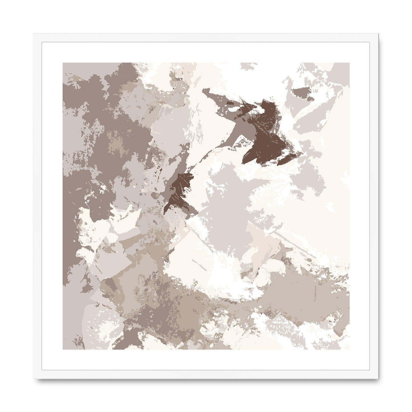 Framed Graphic Art Print, White Mat - 8x8 12x12 16x16 20x20 24x24 28x28 inches | FPS-1160-7691
