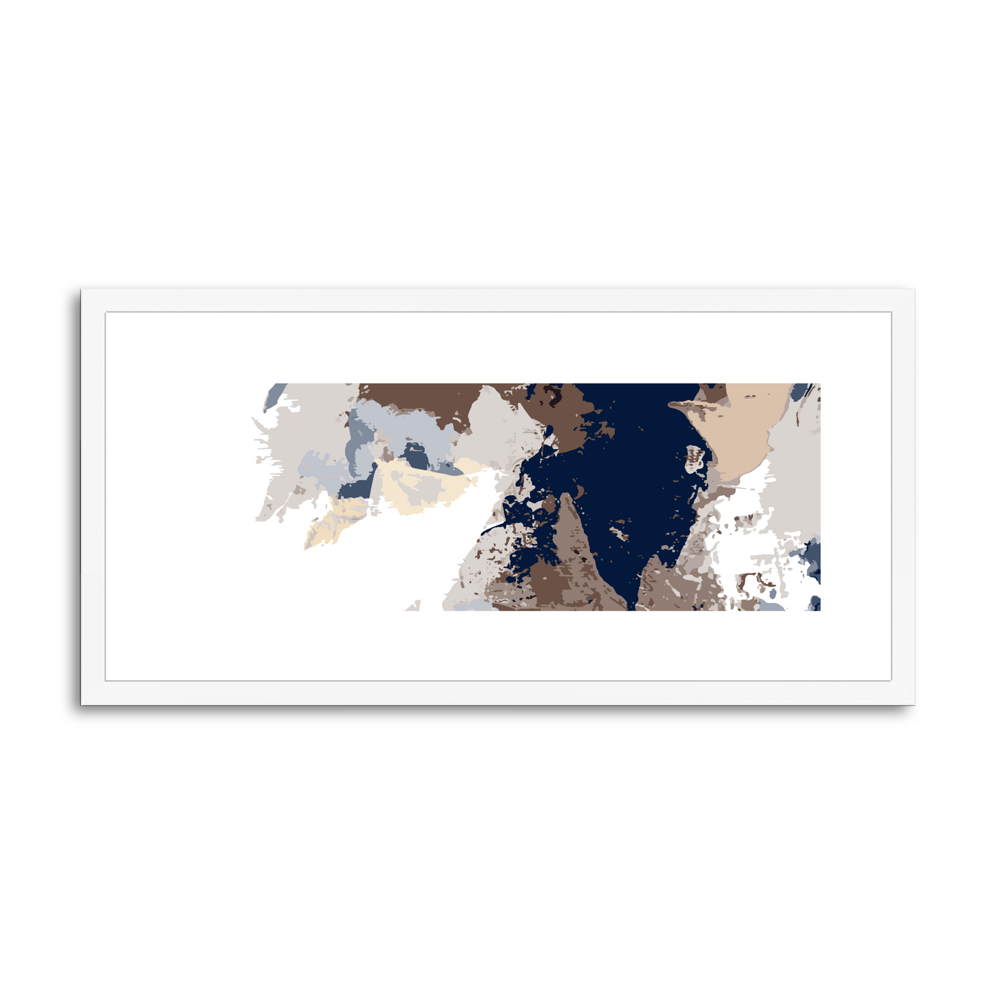 Framed Graphic Art Print, White Mat - 12x24 inches | FP-1160-7692