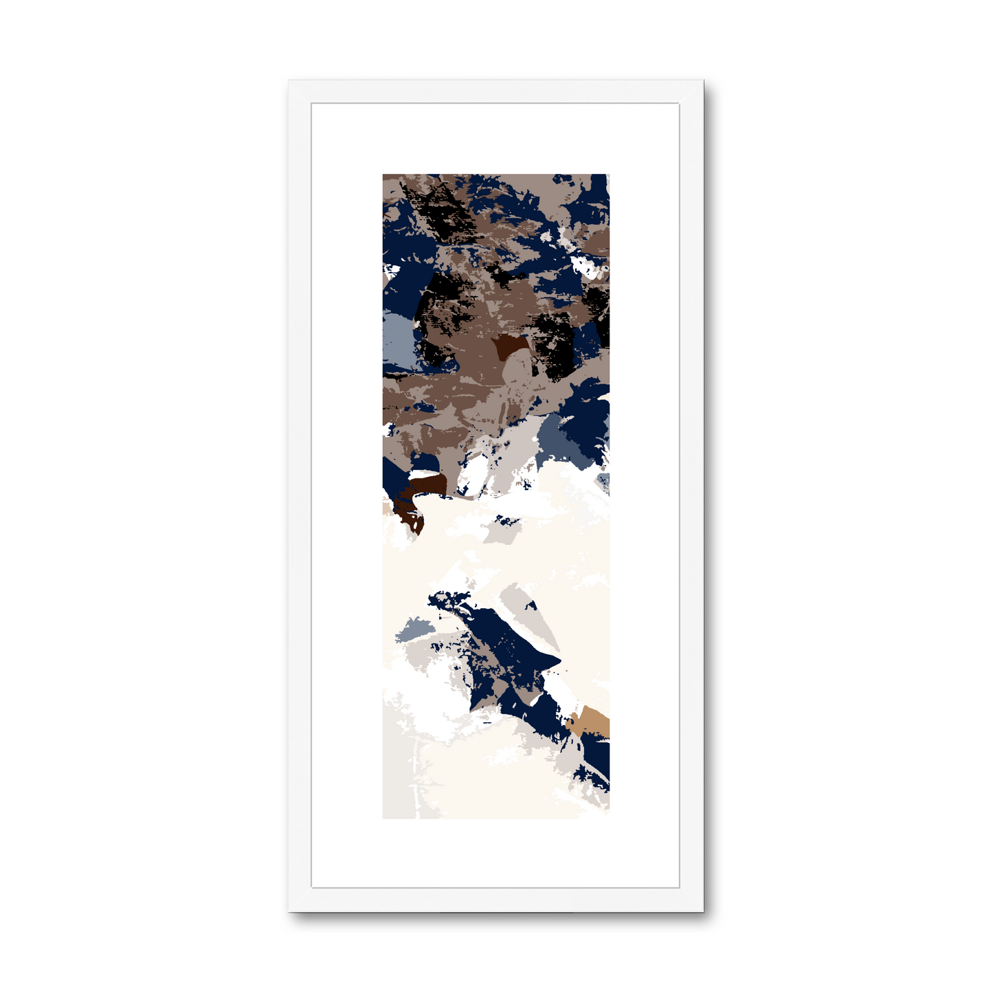 Framed Graphic Art Print, White Mat - 12x24 inches | FP-1160-7693