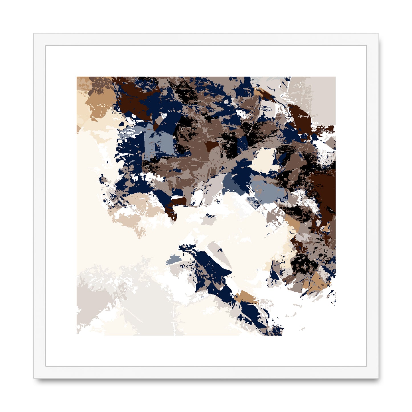 Framed Graphic Art Print, White Mat - 8x8 12x12 16x16 20x20 24x24 28x28 inches | FPS-1160-7693