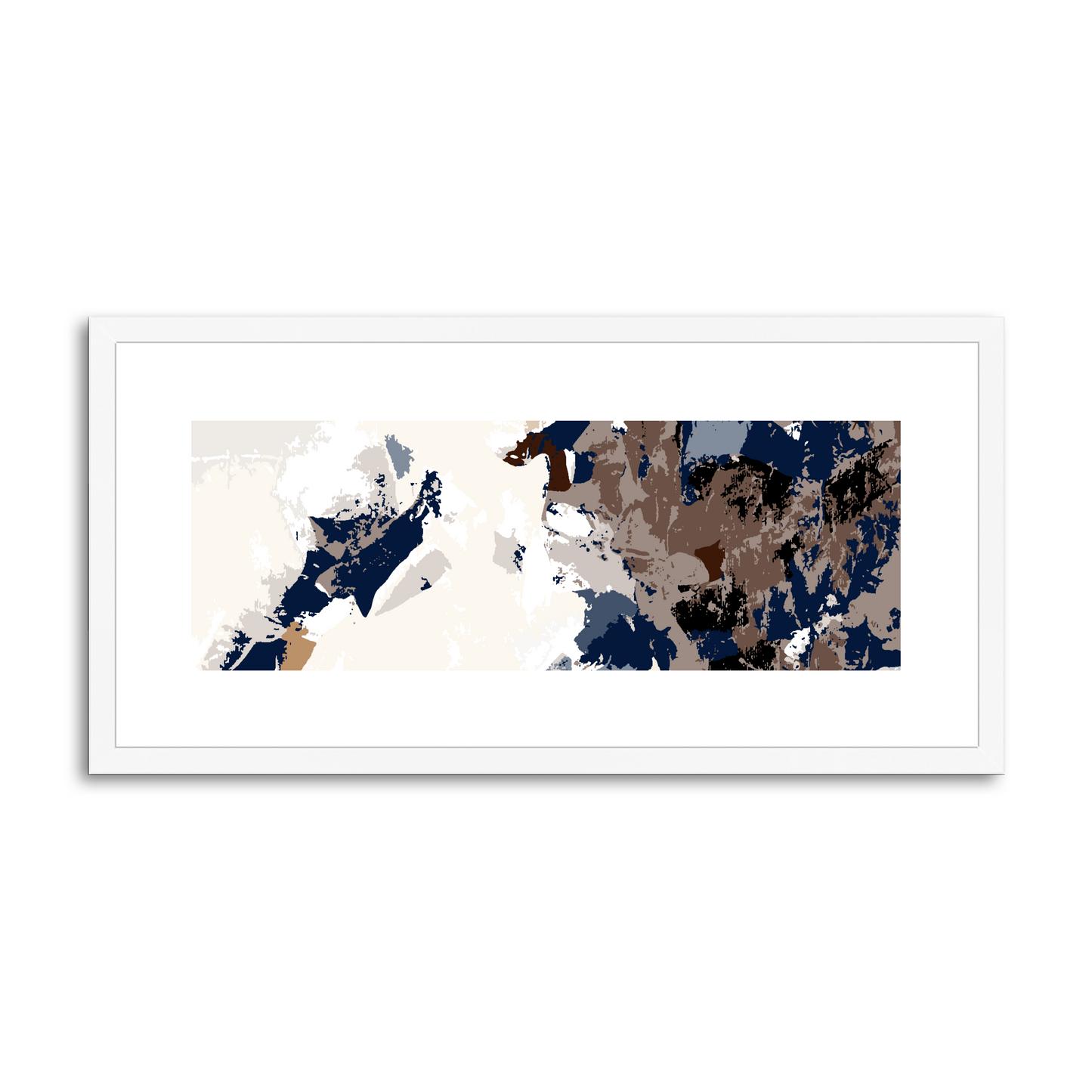 Framed Graphic Art Print, White Mat - 12x24 inches | FP-1160-7693