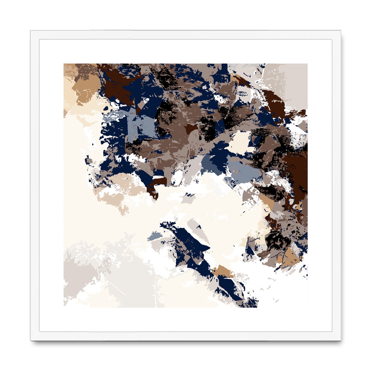 Framed Graphic Art Print, White Mat - 8x8 12x12 16x16 20x20 24x24 28x28 inches | FPS-1160-7693