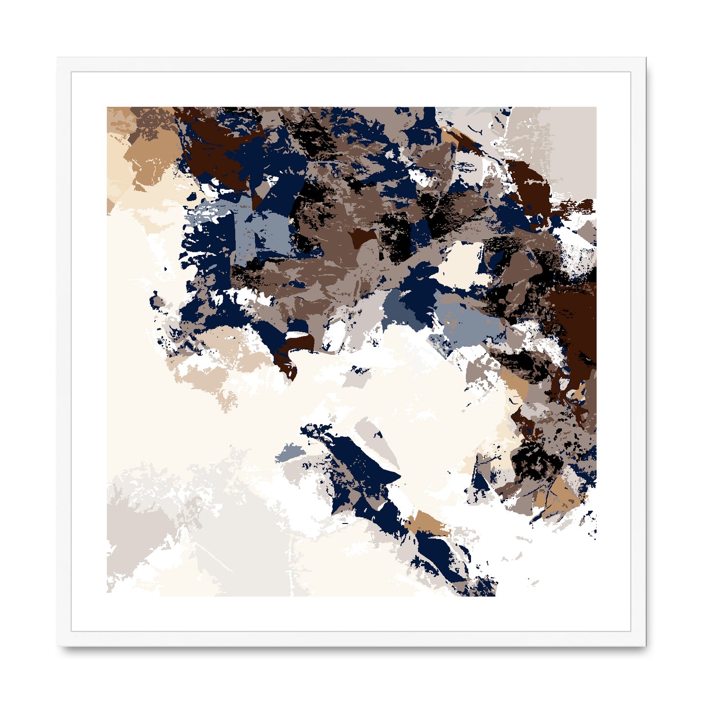 Framed Graphic Art Print, White Mat - 8x8 12x12 16x16 20x20 24x24 28x28 inches | FPS-1160-7693