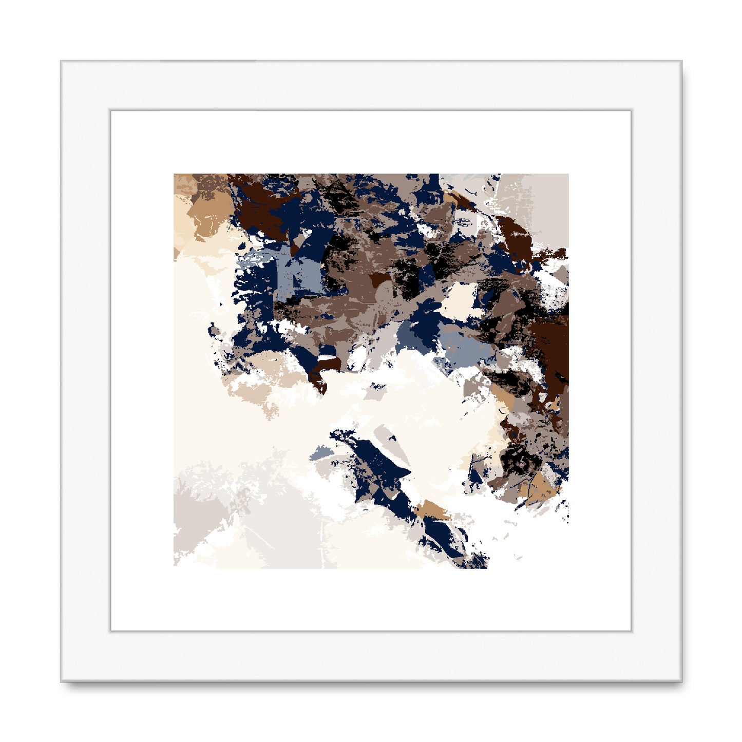 Framed Graphic Art Print, White Mat - 8x8 12x12 16x16 20x20 24x24 28x28 inches | FPS-1160-7693