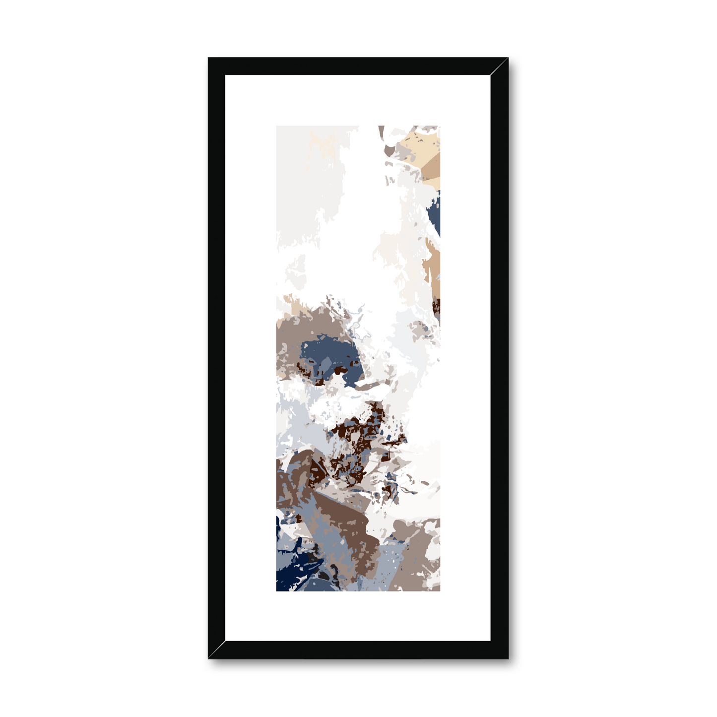 Framed Graphic Art Print, White Mat - 12x24 inches | FP-1160-7694