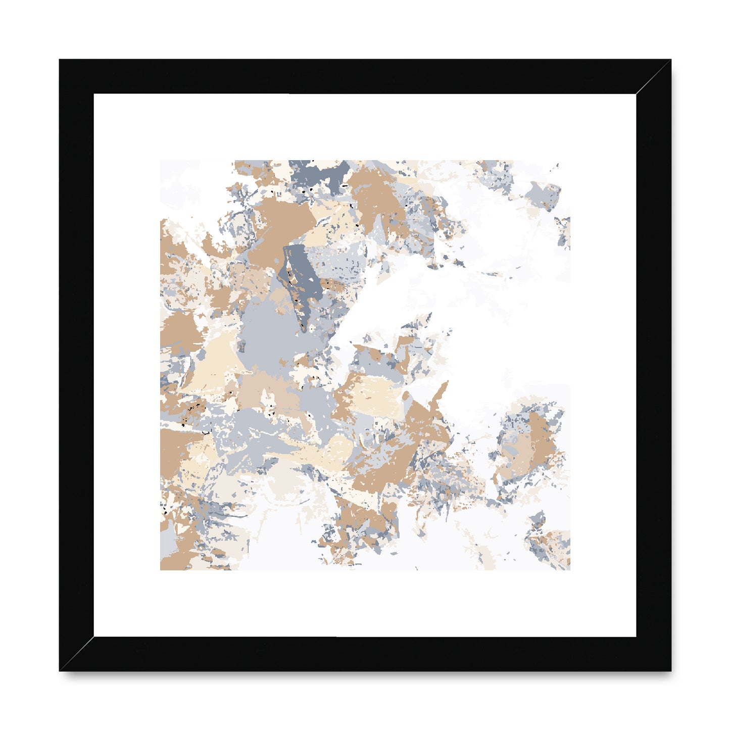 Framed Graphic Art Print, White Mat - 8x8 12x12 16x16 20x20 24x24 28x28 inches | FPS-1160-7695