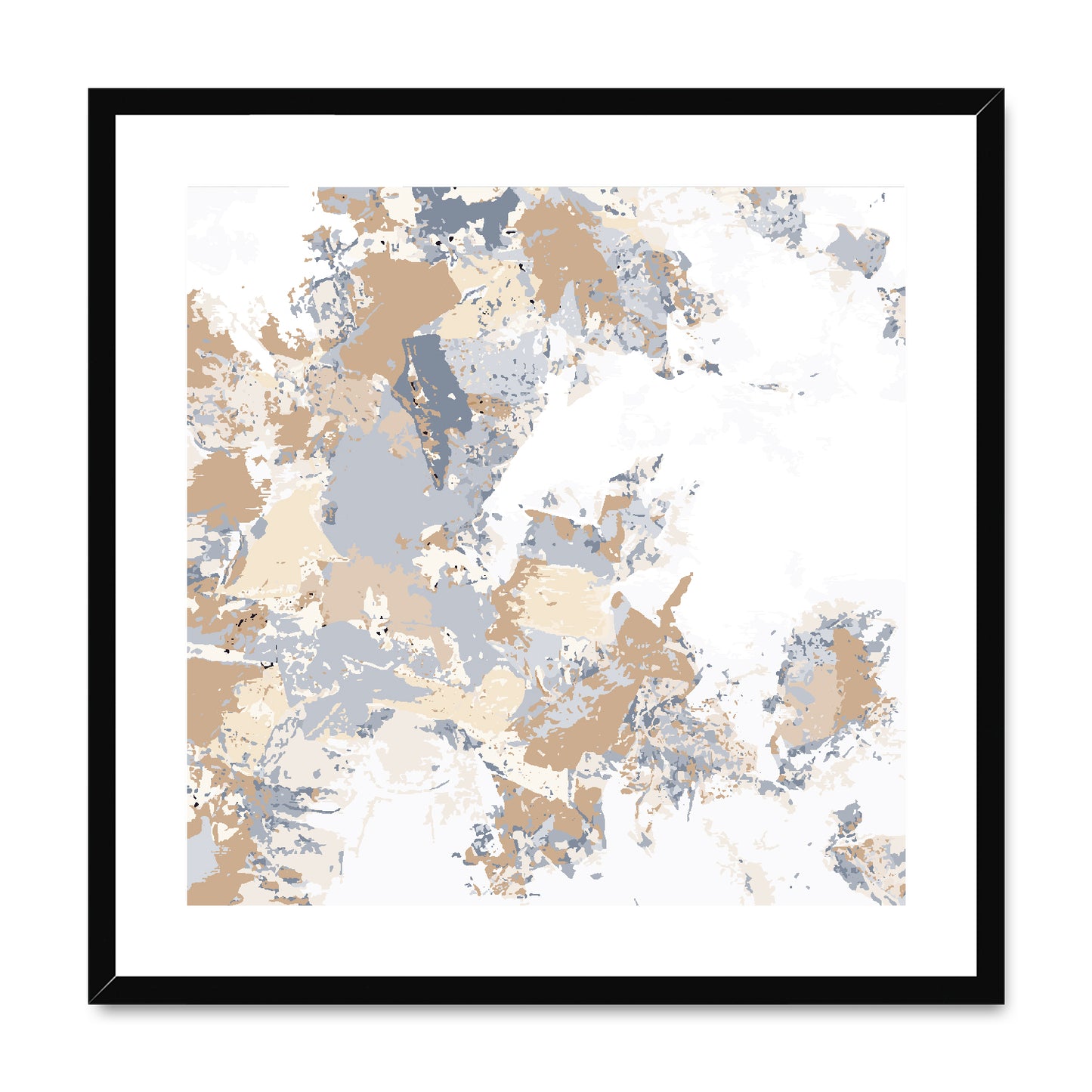 Framed Graphic Art Print, White Mat - 8x8 12x12 16x16 20x20 24x24 28x28 inches | FPS-1160-7695