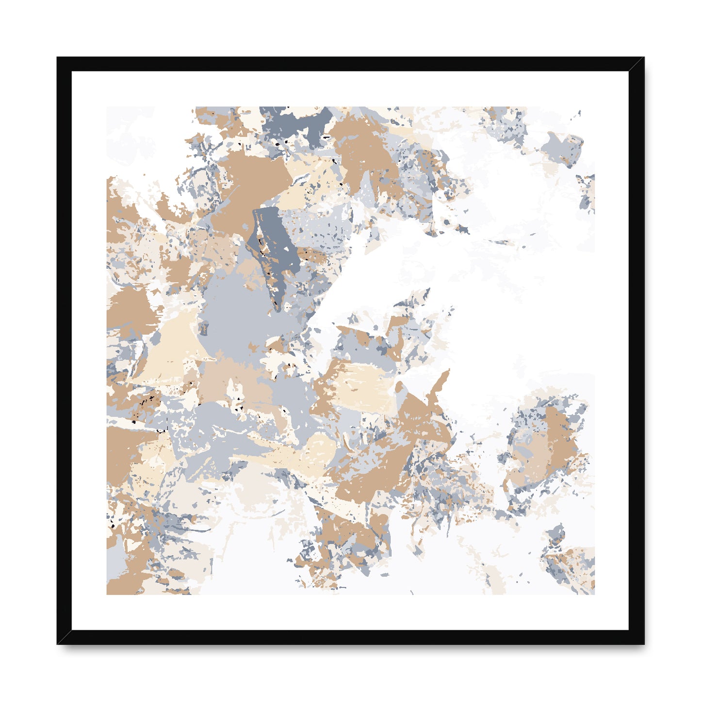 Framed Graphic Art Print, White Mat - 8x8 12x12 16x16 20x20 24x24 28x28 inches | FPS-1160-7695