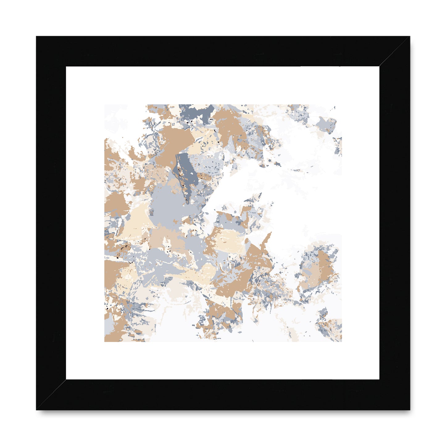 Framed Graphic Art Print, White Mat - 8x8 12x12 16x16 20x20 24x24 28x28 inches | FPS-1160-7695