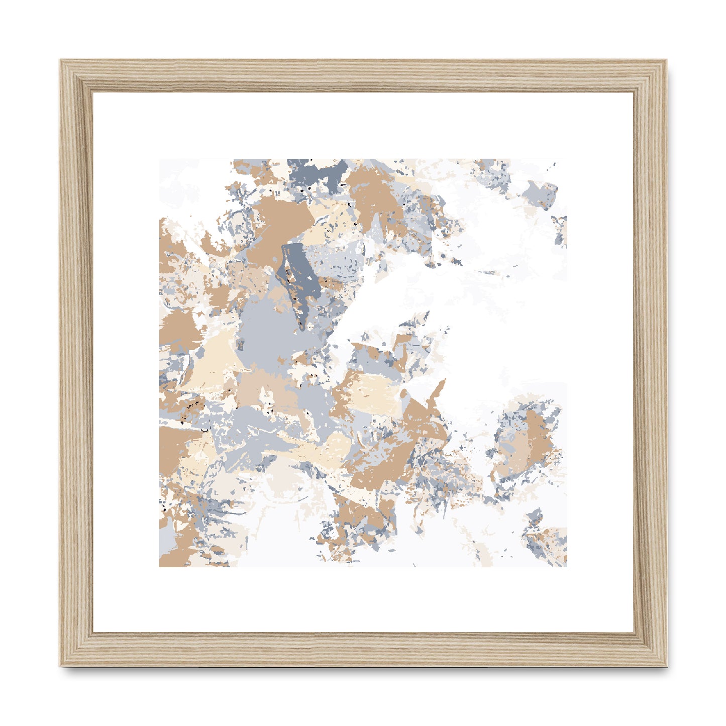 Framed Graphic Art Print, White Mat - 8x8 12x12 16x16 20x20 24x24 28x28 inches | FPS-1160-7695