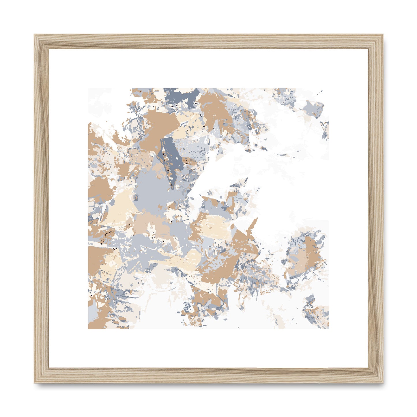 Framed Graphic Art Print, White Mat - 8x8 12x12 16x16 20x20 24x24 28x28 inches | FPS-1160-7695