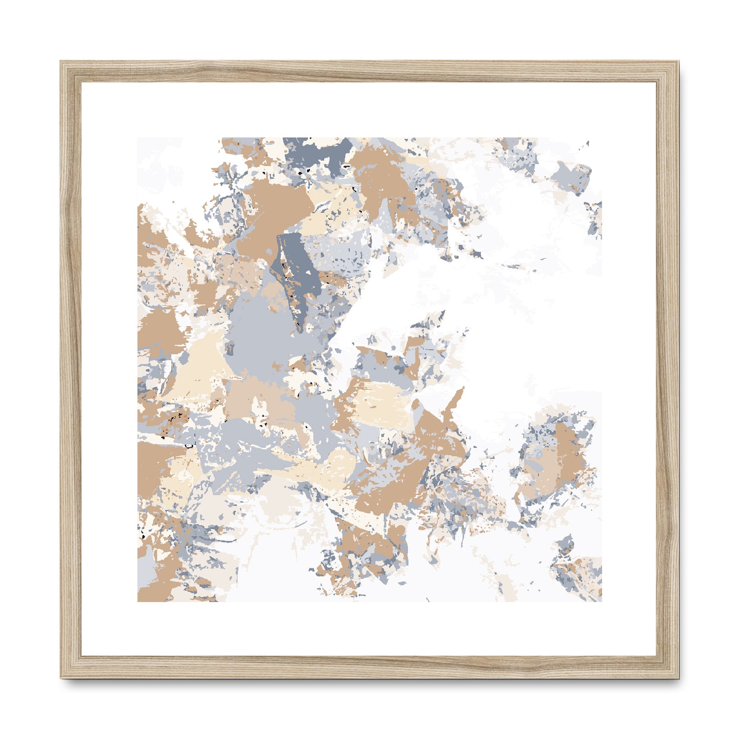 Framed Graphic Art Print, White Mat - 8x8 12x12 16x16 20x20 24x24 28x28 inches | FPS-1160-7695