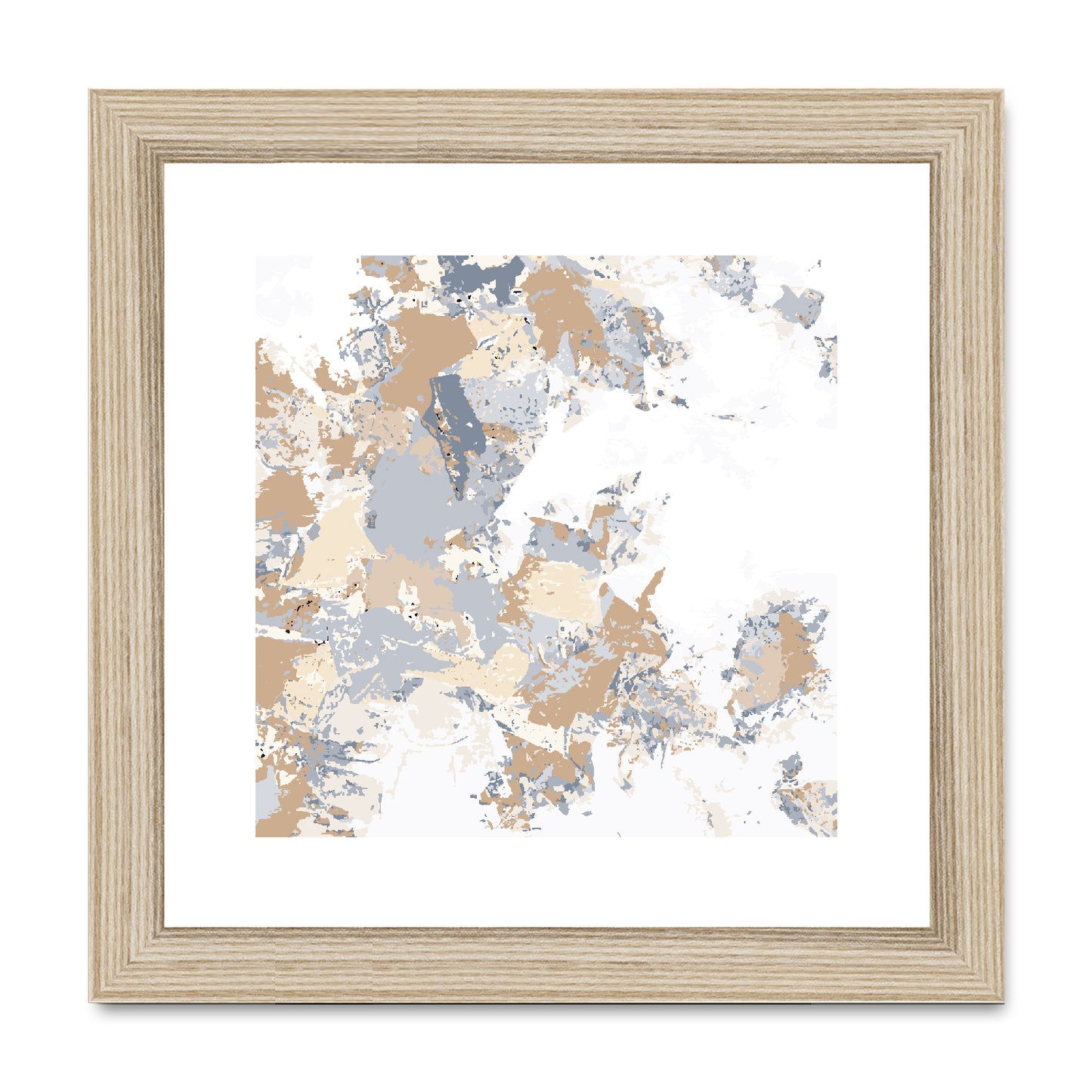 Framed Graphic Art Print, White Mat - 8x8 12x12 16x16 20x20 24x24 28x28 inches | FPS-1160-7695