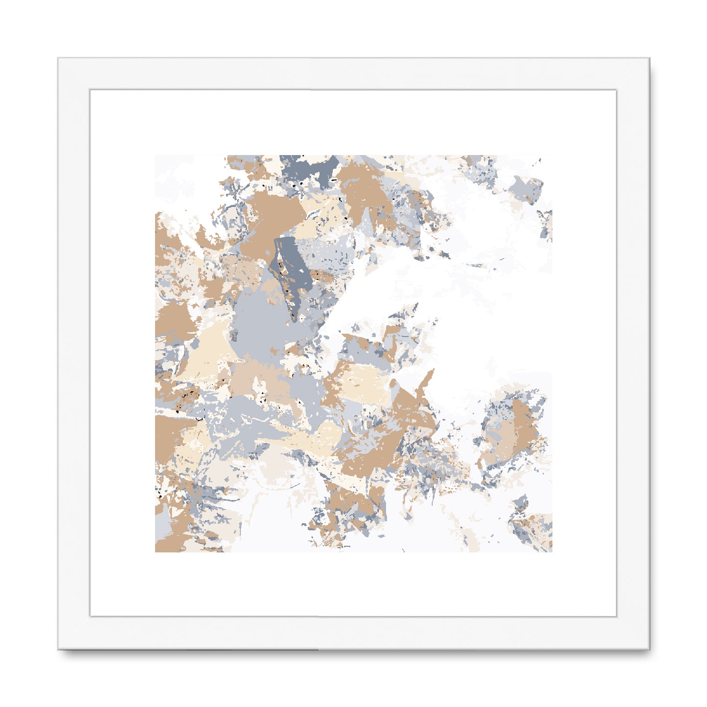 Framed Graphic Art Print, White Mat - 8x8 12x12 16x16 20x20 24x24 28x28 inches | FPS-1160-7695