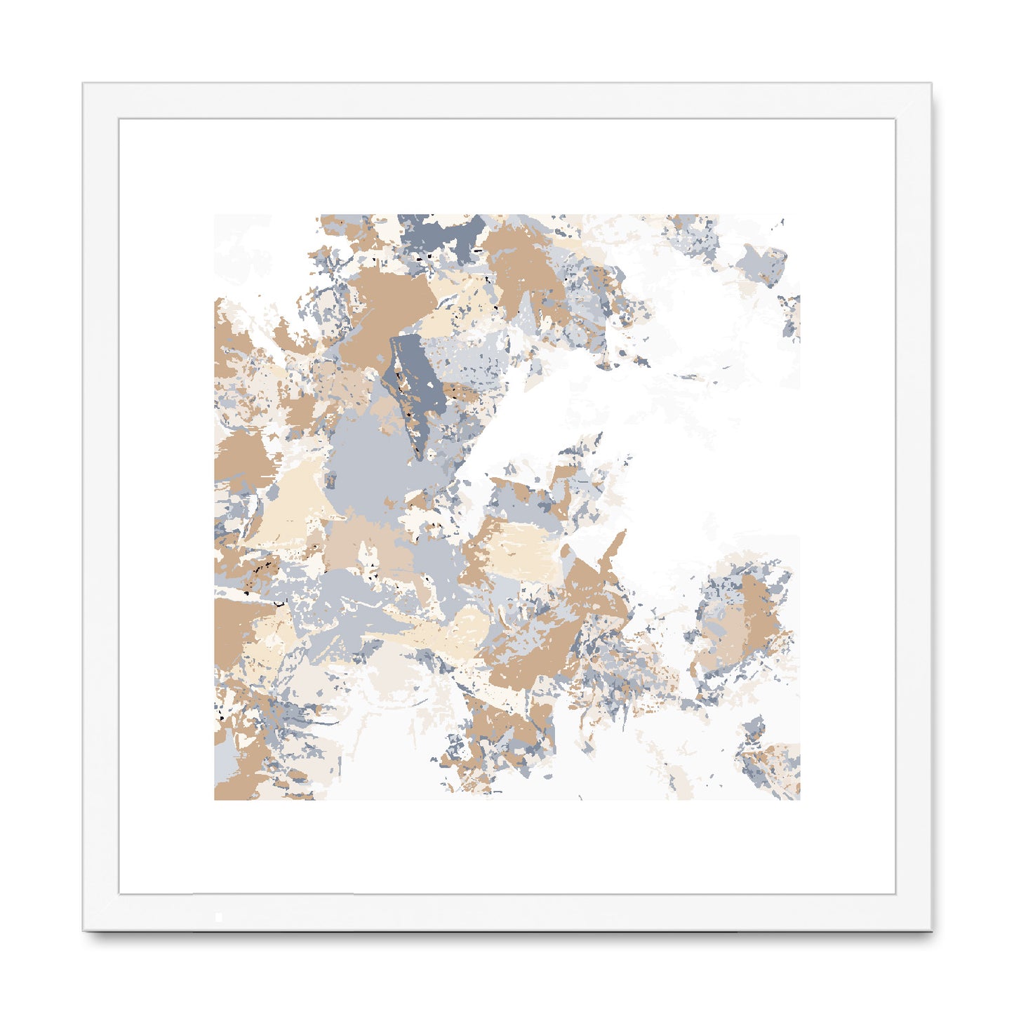Framed Graphic Art Print, White Mat - 8x8 12x12 16x16 20x20 24x24 28x28 inches | FPS-1160-7695