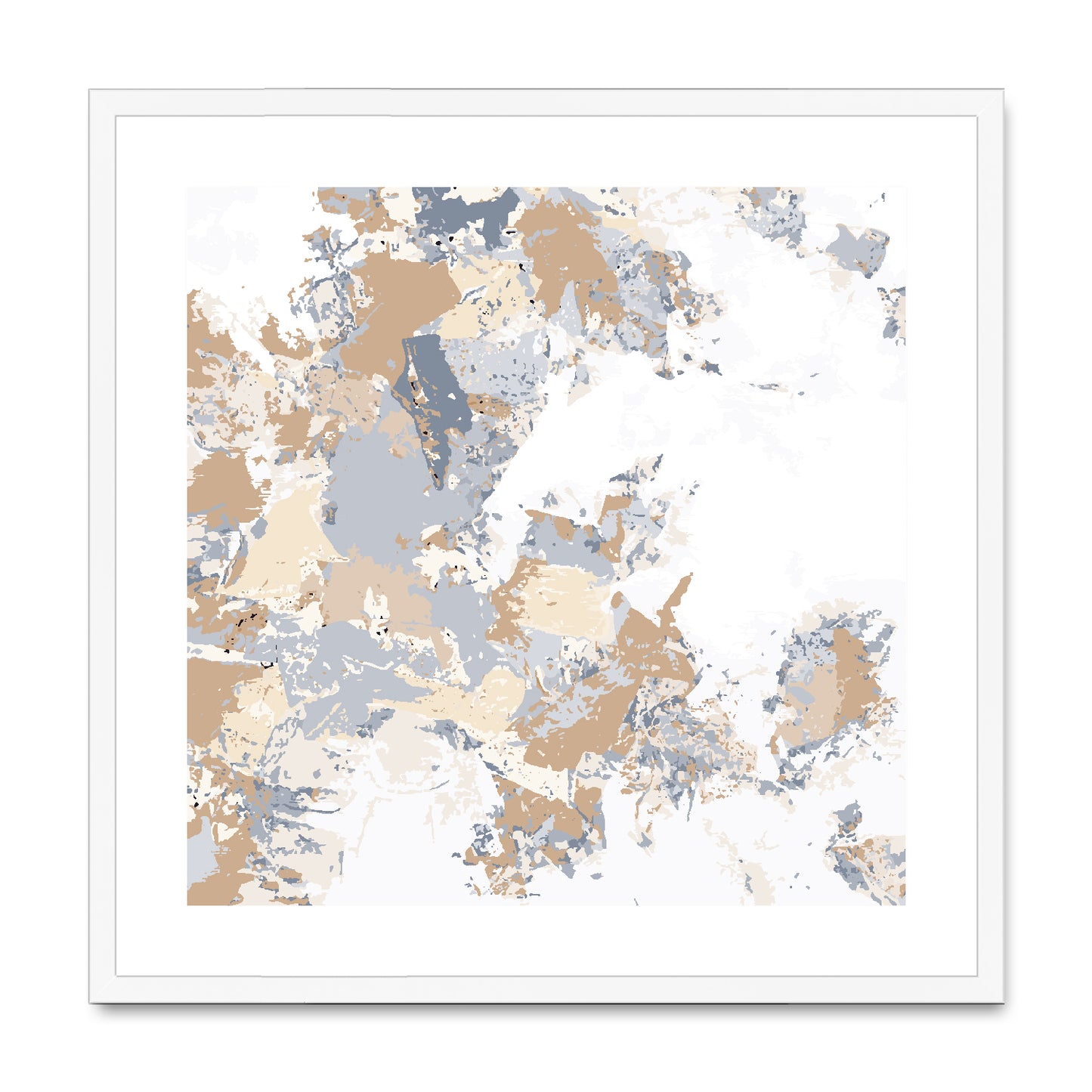 Framed Graphic Art Print, White Mat - 8x8 12x12 16x16 20x20 24x24 28x28 inches | FPS-1160-7695