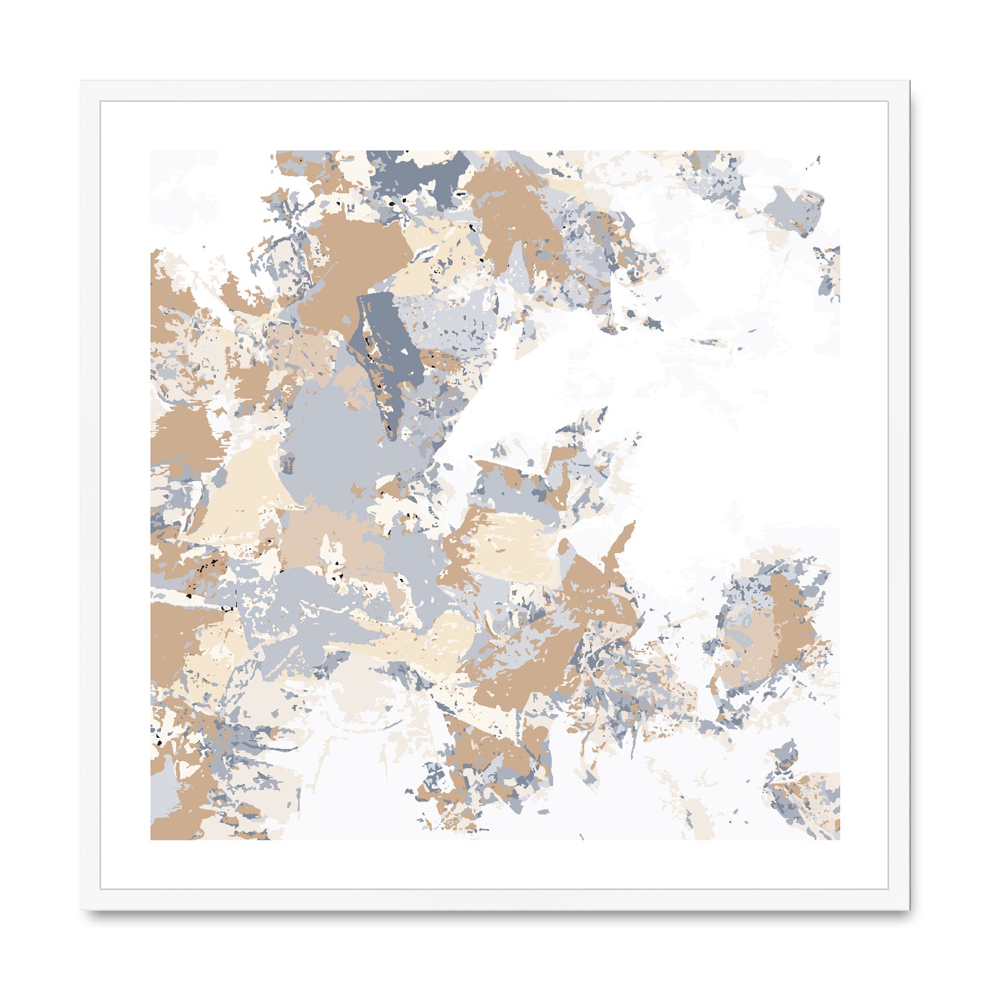 Framed Graphic Art Print, White Mat - 8x8 12x12 16x16 20x20 24x24 28x28 inches | FPS-1160-7695