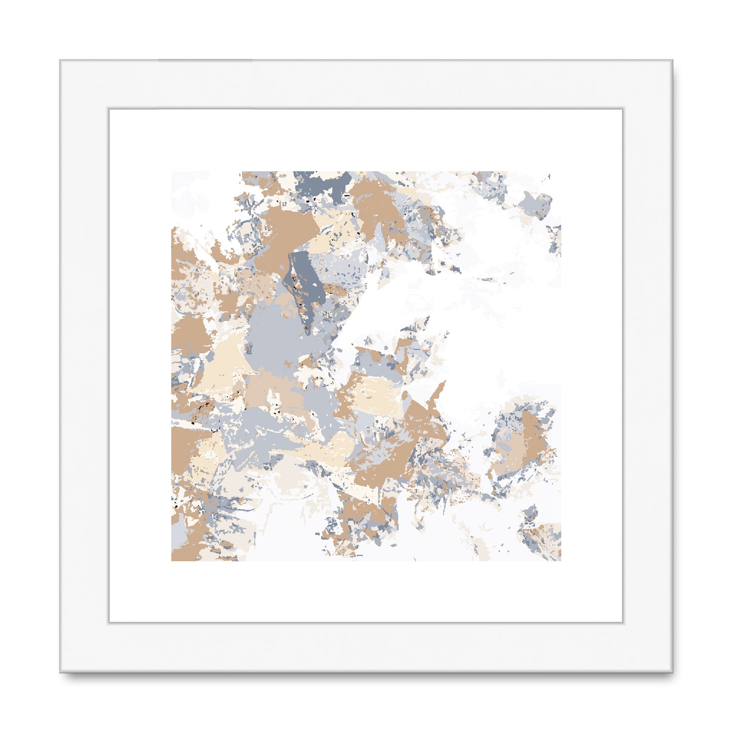 Framed Graphic Art Print, White Mat - 8x8 12x12 16x16 20x20 24x24 28x28 inches | FPS-1160-7695
