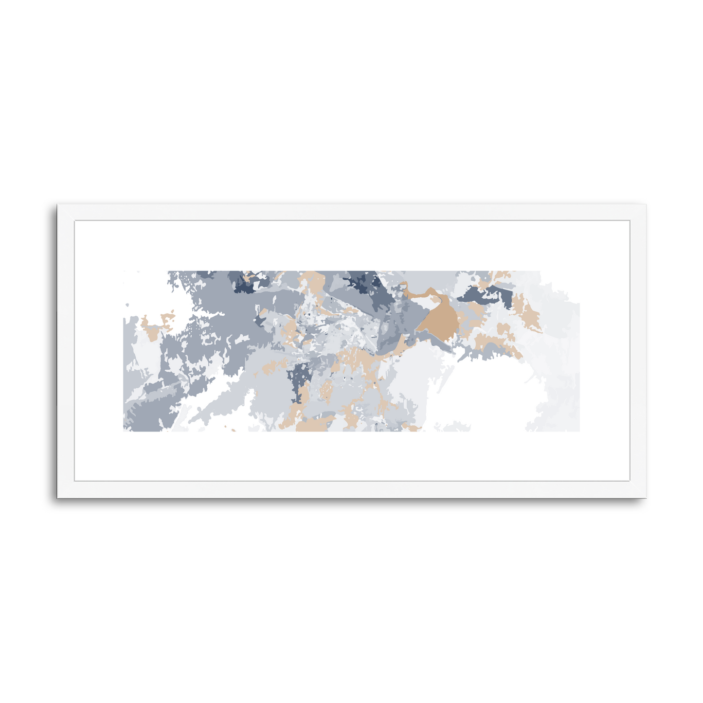 Framed Graphic Art Print, White Mat - 12x24 inches | FP-1160-7698