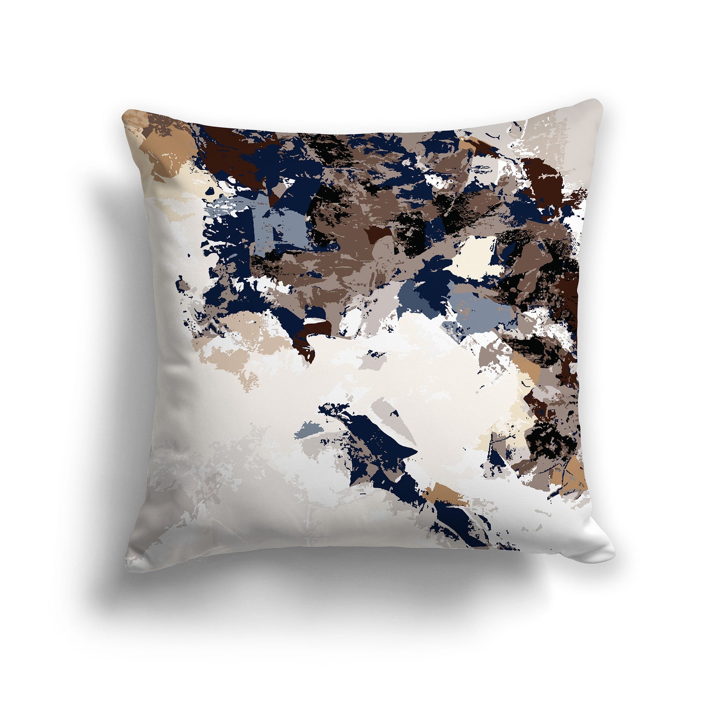 Square Throw Pillow featuring graphic art from the Mocha Froth Collection