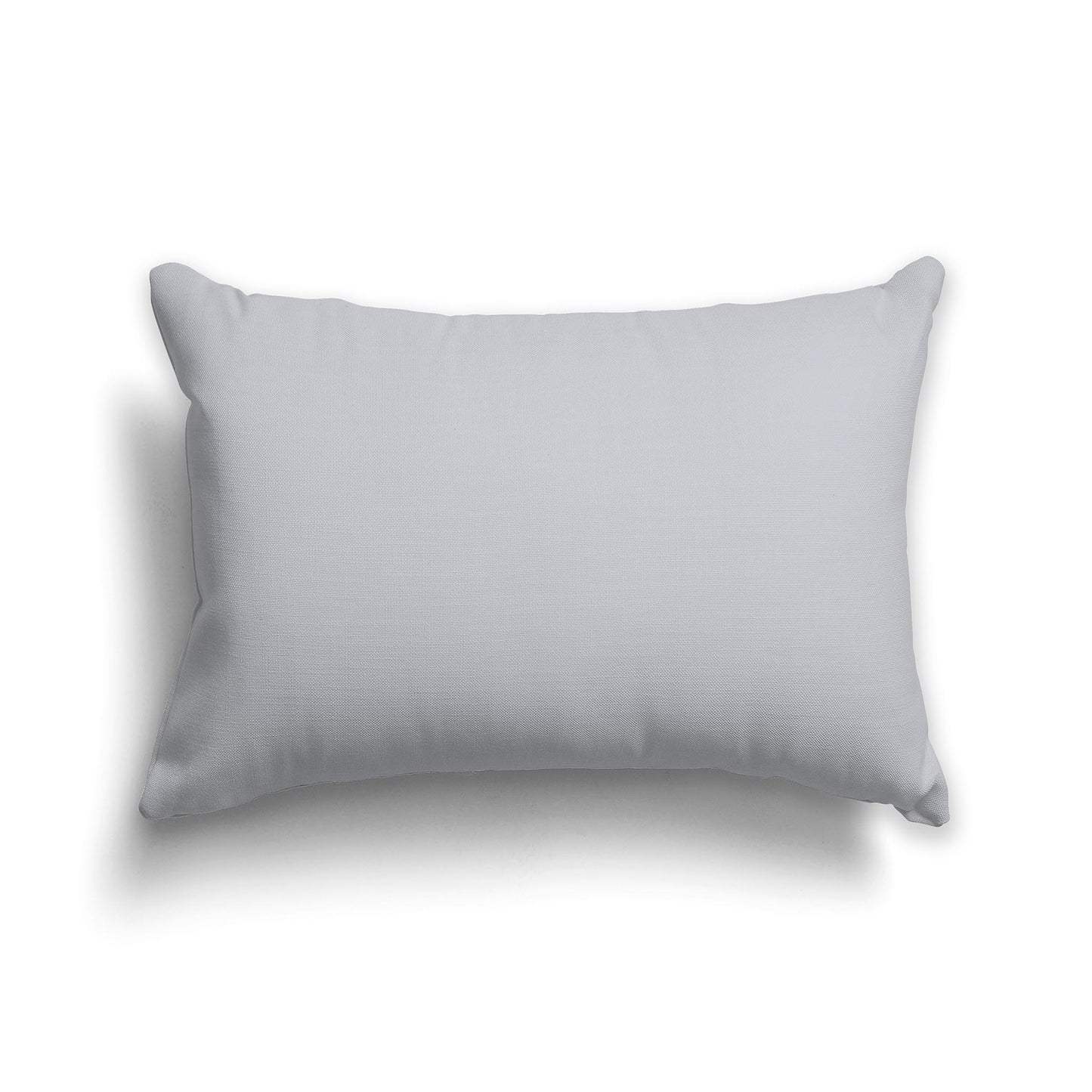 Lumbar Throw Pillow in Solid Light Grey