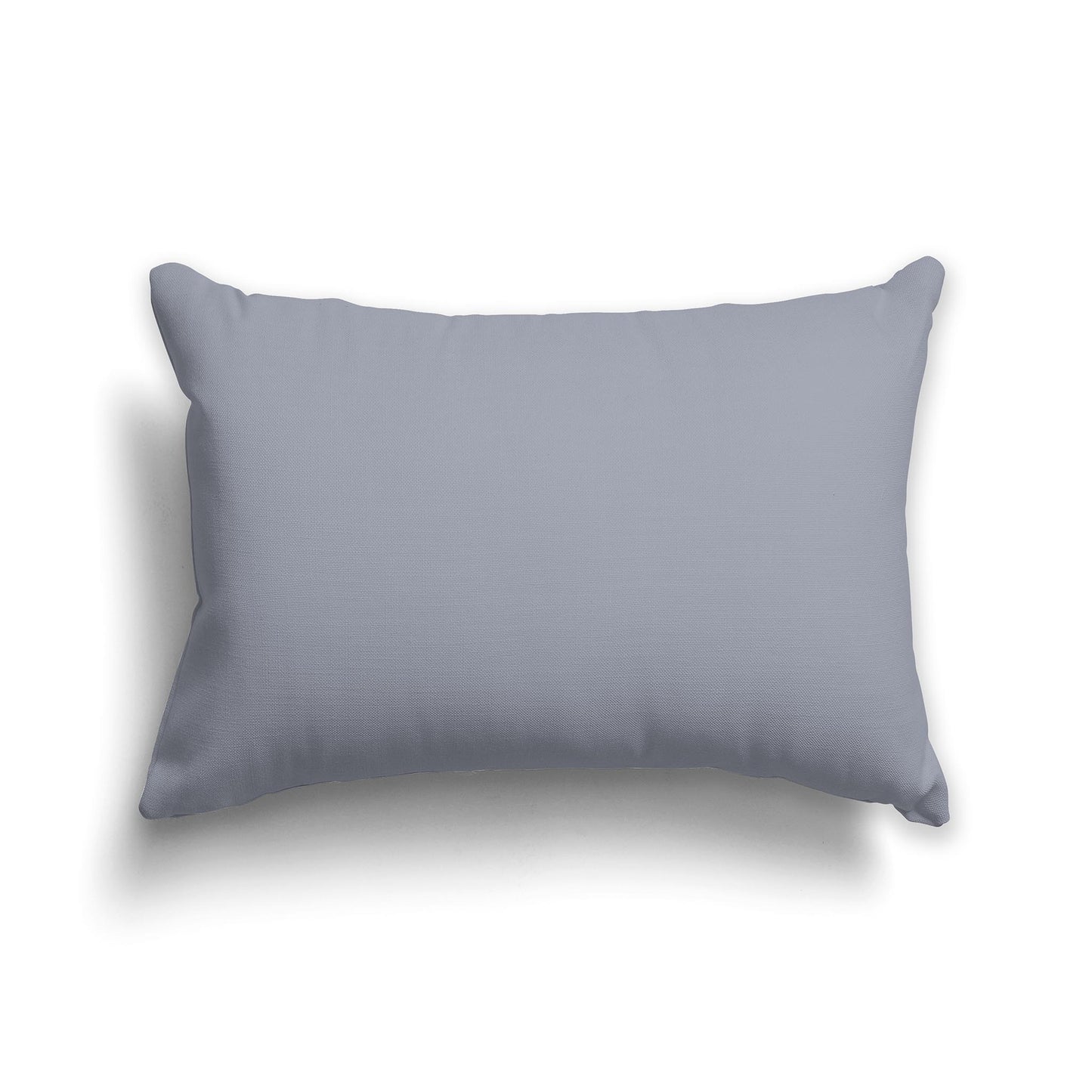 Lumbar Throw Pillow in Solid Grey