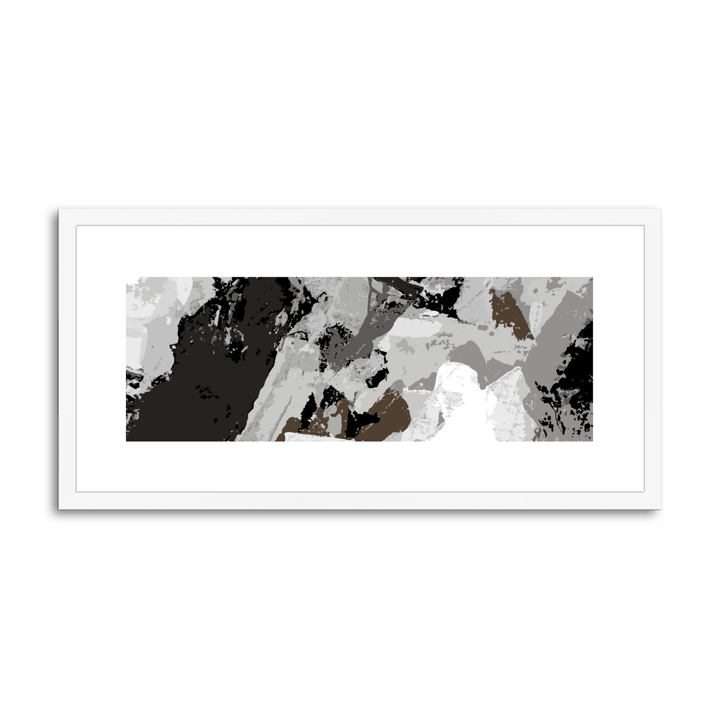 Framed Graphic Art Print, White Mat - 12x24 inches | FP-1170-7690