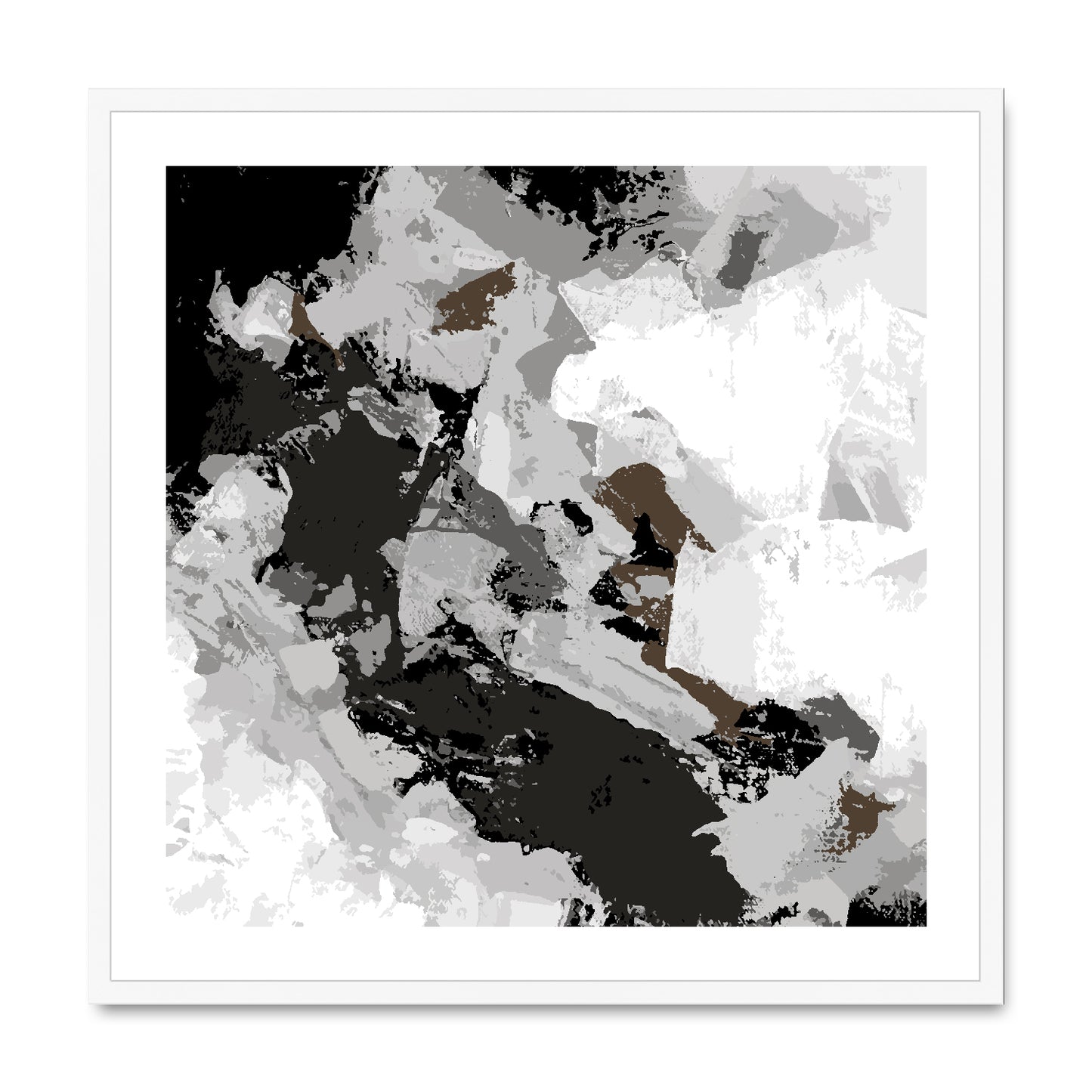 Framed Graphic Art Print, White Mat - 8x8 12x12 16x16 20x20 24x24 28x28 inches | FPS-1170-7690