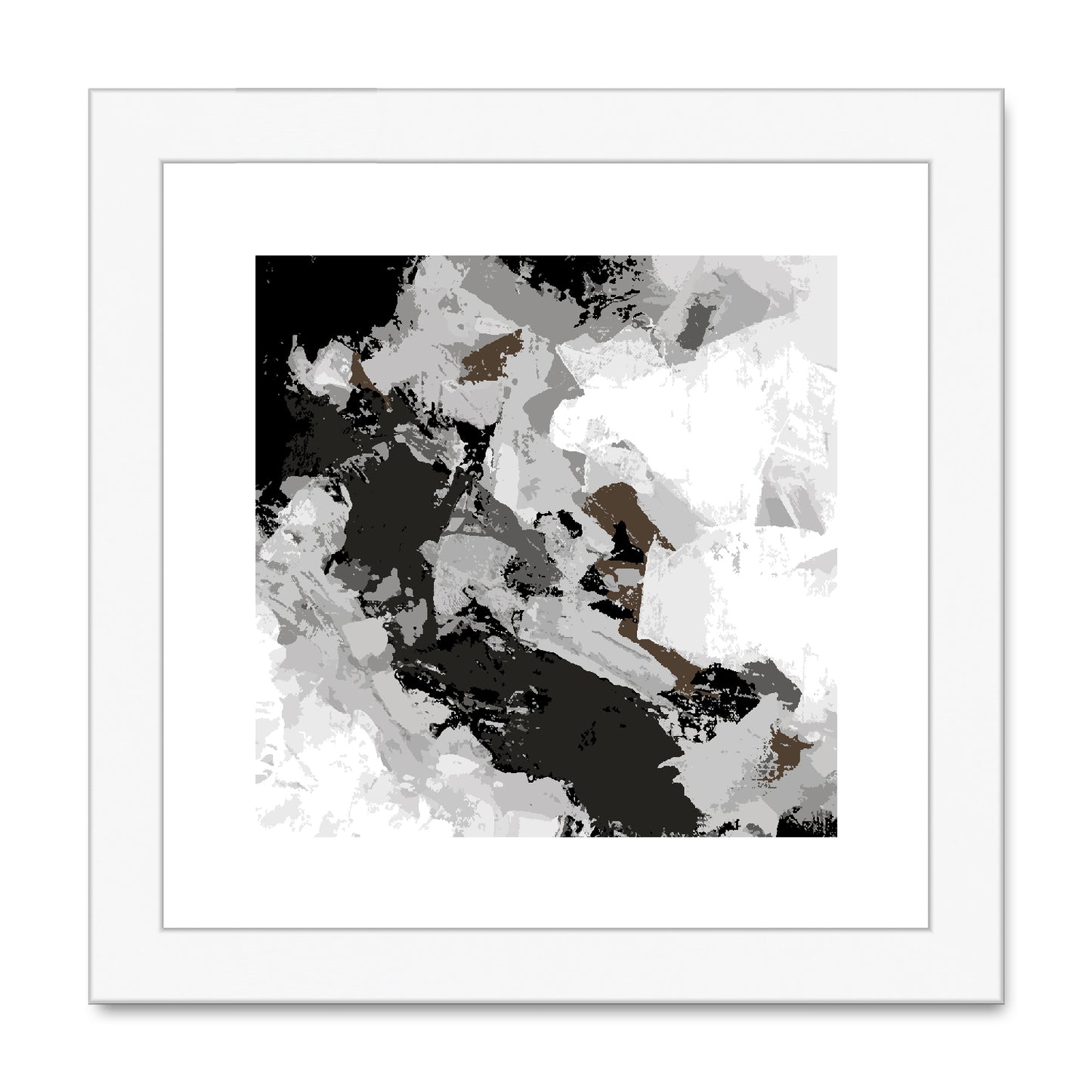 Framed Graphic Art Print, White Mat - 8x8 12x12 16x16 20x20 24x24 28x28 inches | FPS-1170-7690