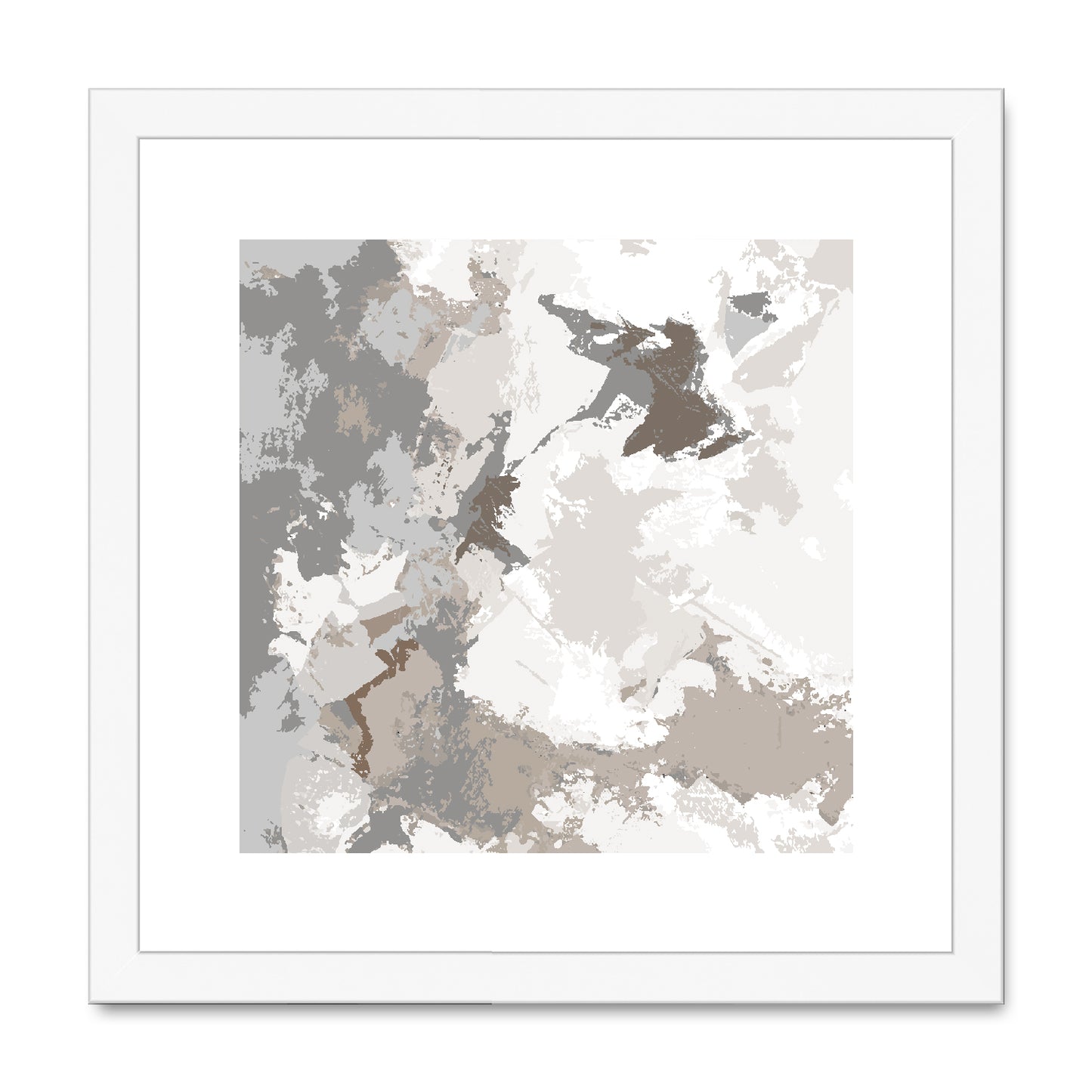 Framed Graphic Art Print, White Mat - 8x8 12x12 16x16 20x20 24x24 28x28 inches | FPS-1170-7691