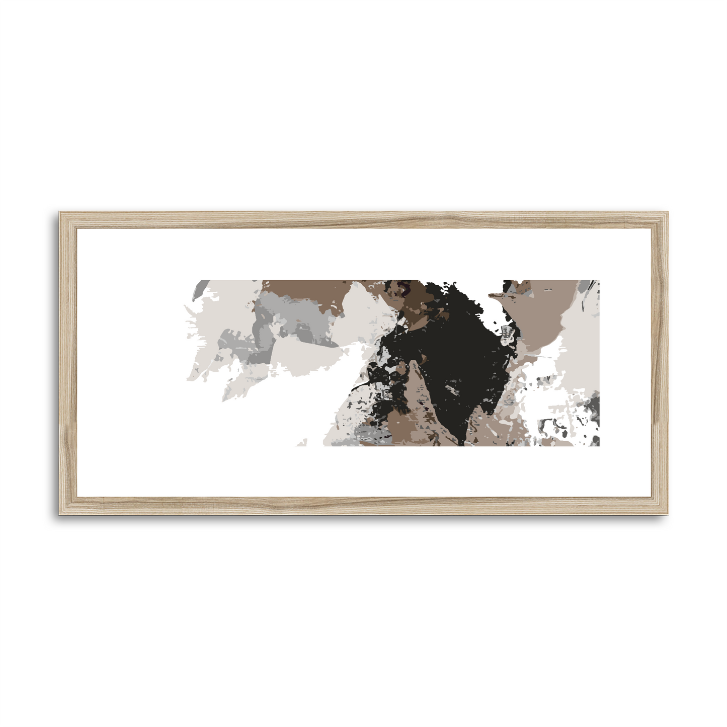 Framed Graphic Art Print, White Mat - 12x24 inches | FP-1170-7692
