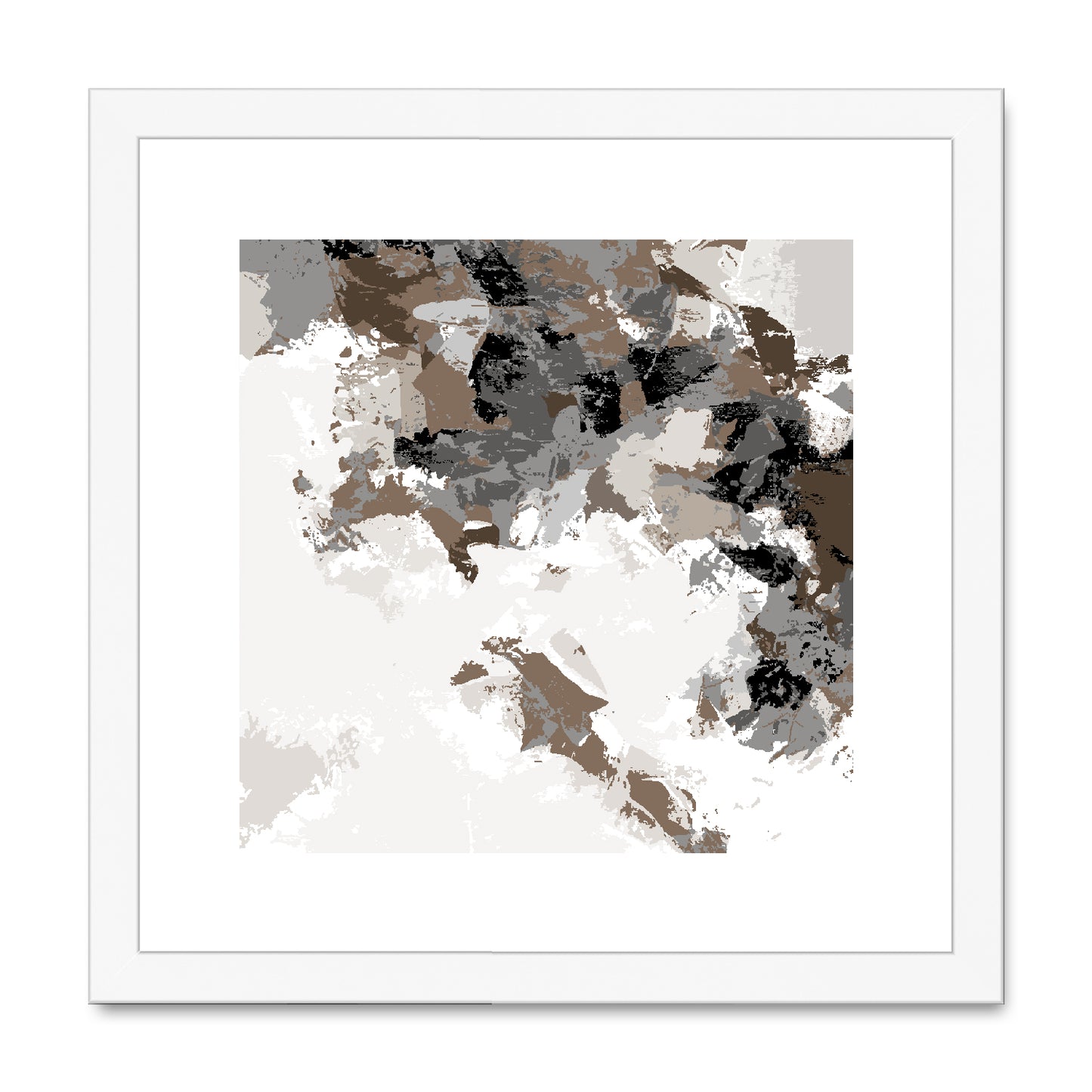 Framed Graphic Art Print, White Mat - 8x8 12x12 16x16 20x20 24x24 28x28 inches | FPS-1170-7693