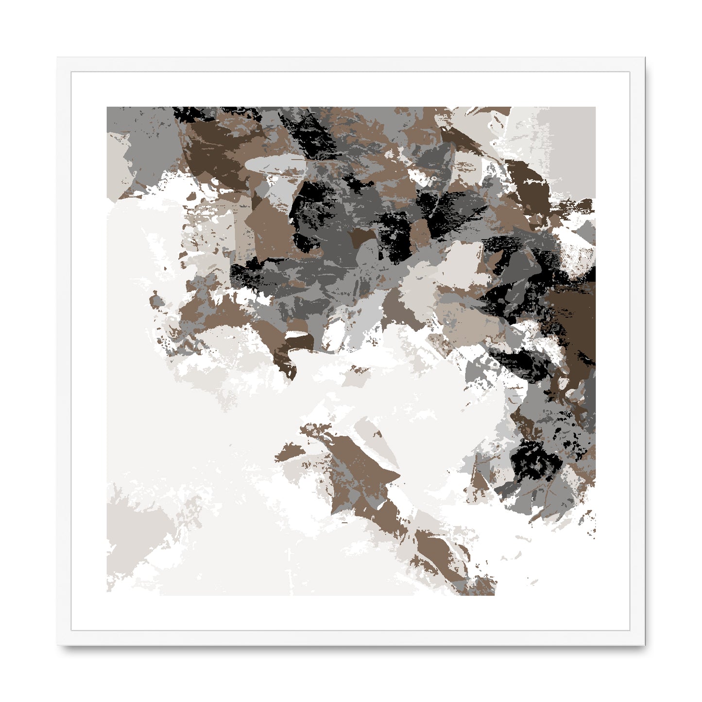 Framed Graphic Art Print, White Mat - 8x8 12x12 16x16 20x20 24x24 28x28 inches | FPS-1170-7693
