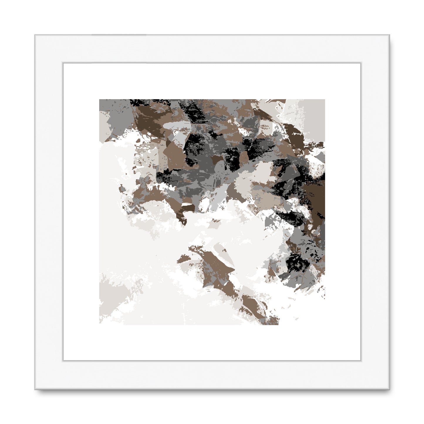 Framed Graphic Art Print, White Mat - 8x8 12x12 16x16 20x20 24x24 28x28 inches | FPS-1170-7693