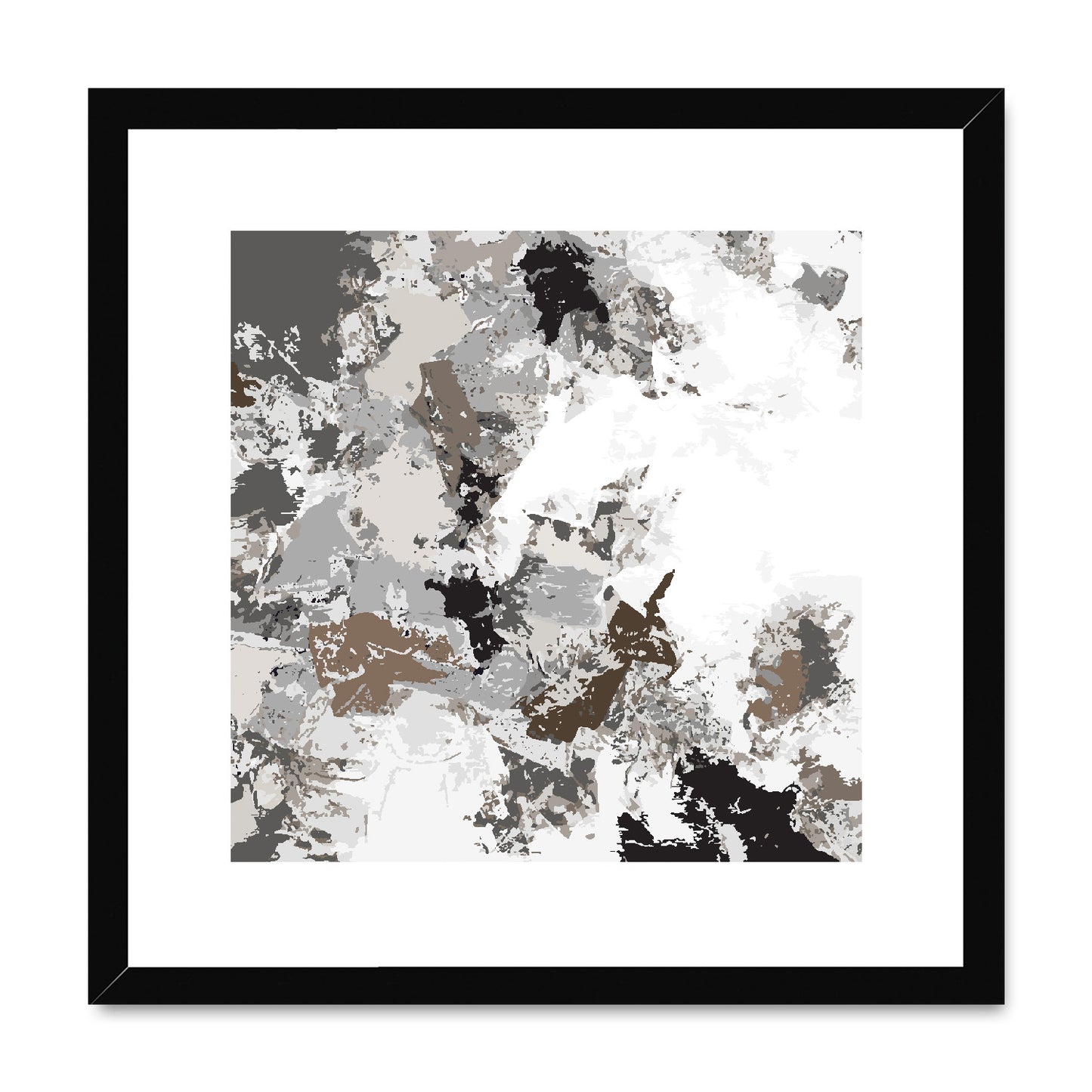Framed Graphic Art Print, White Mat - 8x8 12x12 16x16 20x20 24x24 28x28 inches | FPS-1170-7695