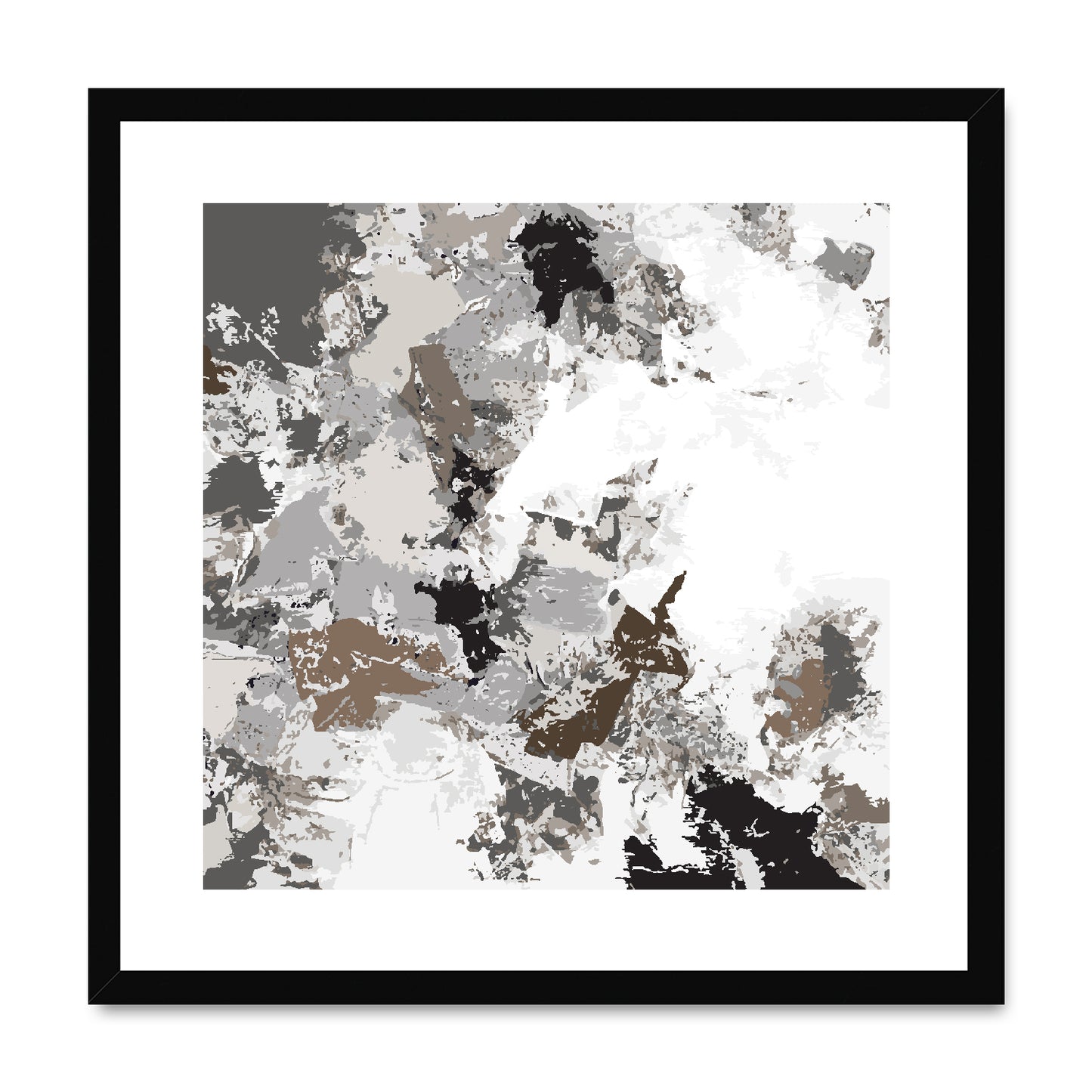 Framed Graphic Art Print, White Mat - 8x8 12x12 16x16 20x20 24x24 28x28 inches | FPS-1170-7695