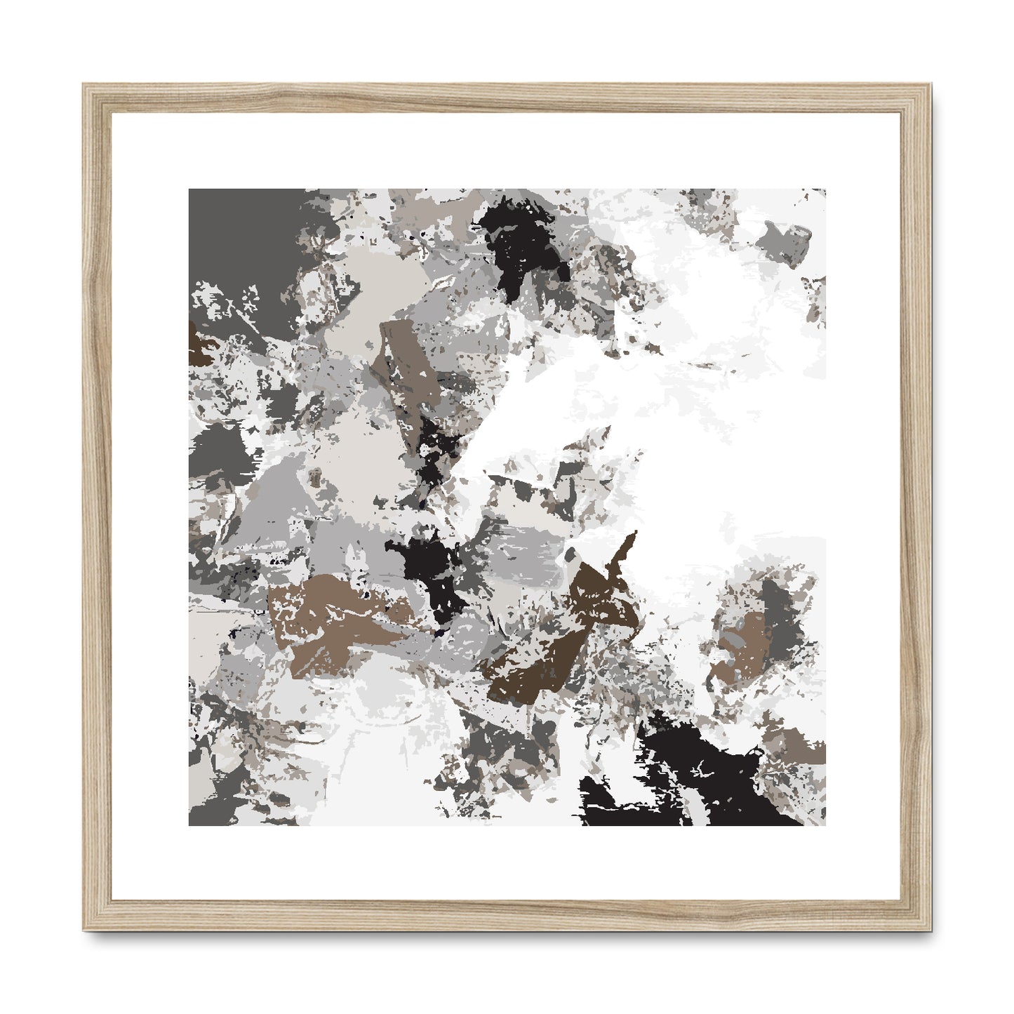 Framed Graphic Art Print, White Mat - 8x8 12x12 16x16 20x20 24x24 28x28 inches | FPS-1170-7695