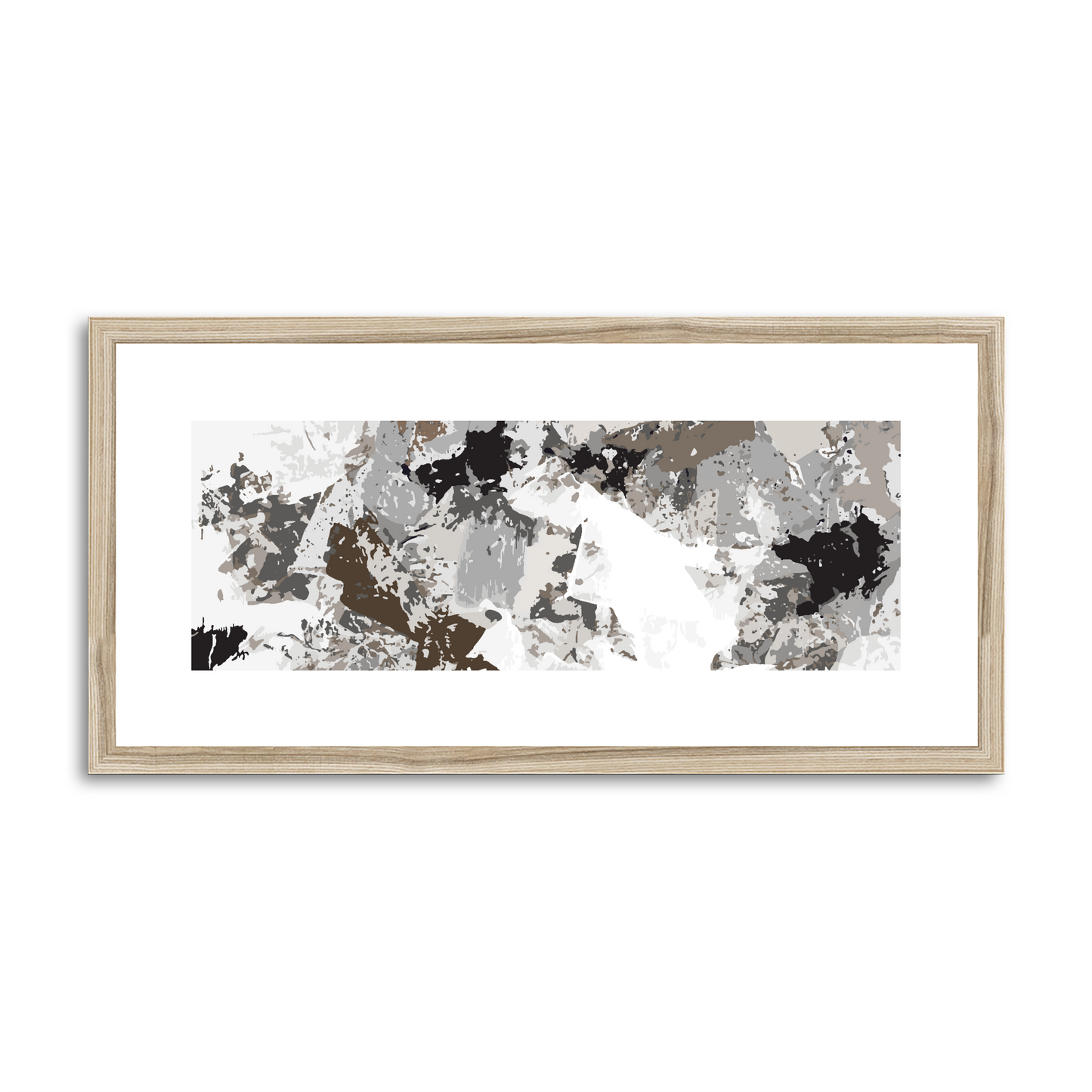 Framed Graphic Art Print, White Mat - 12x24 inches | FP-1170-7695