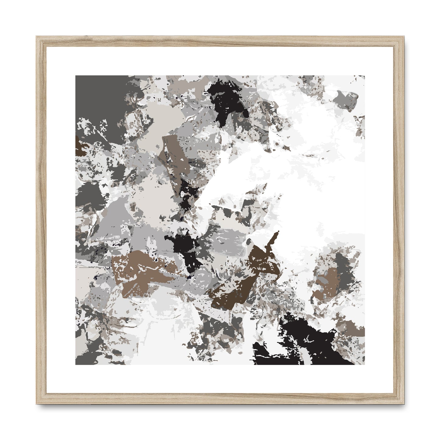 Framed Graphic Art Print, White Mat - 8x8 12x12 16x16 20x20 24x24 28x28 inches | FPS-1170-7695