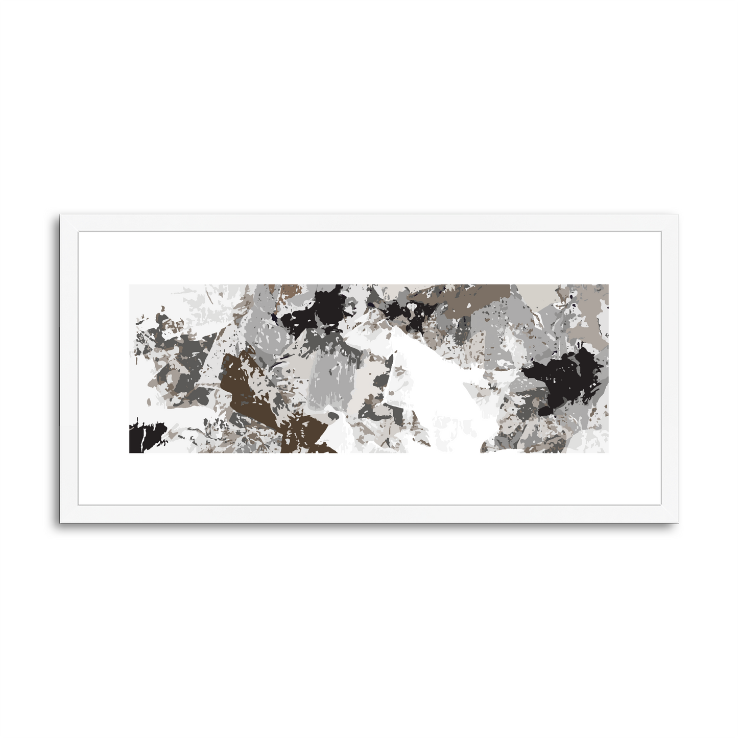 Framed Graphic Art Print, White Mat - 12x24 inches | FP-1170-7695