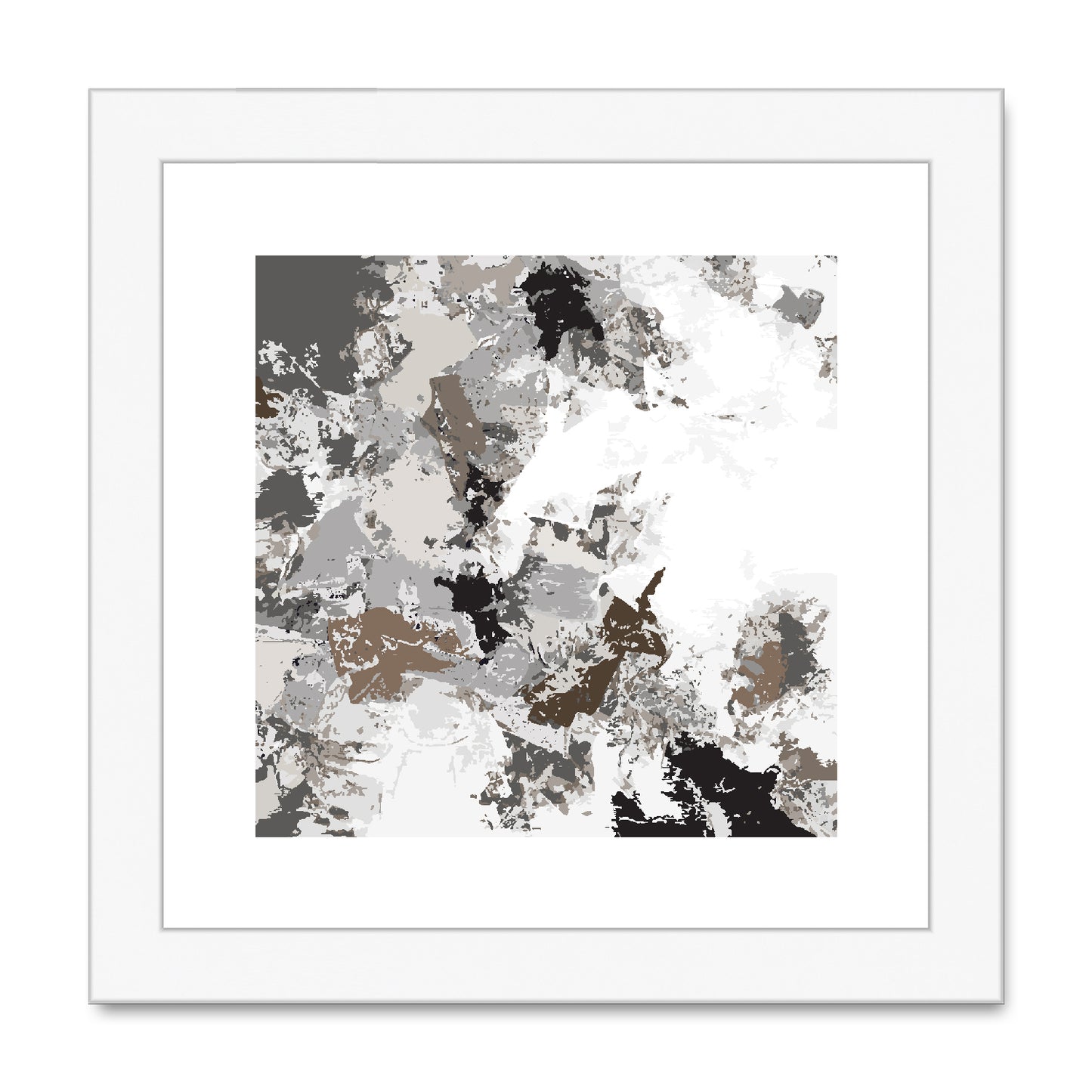 Framed Graphic Art Print, White Mat - 8x8 12x12 16x16 20x20 24x24 28x28 inches | FPS-1170-7695