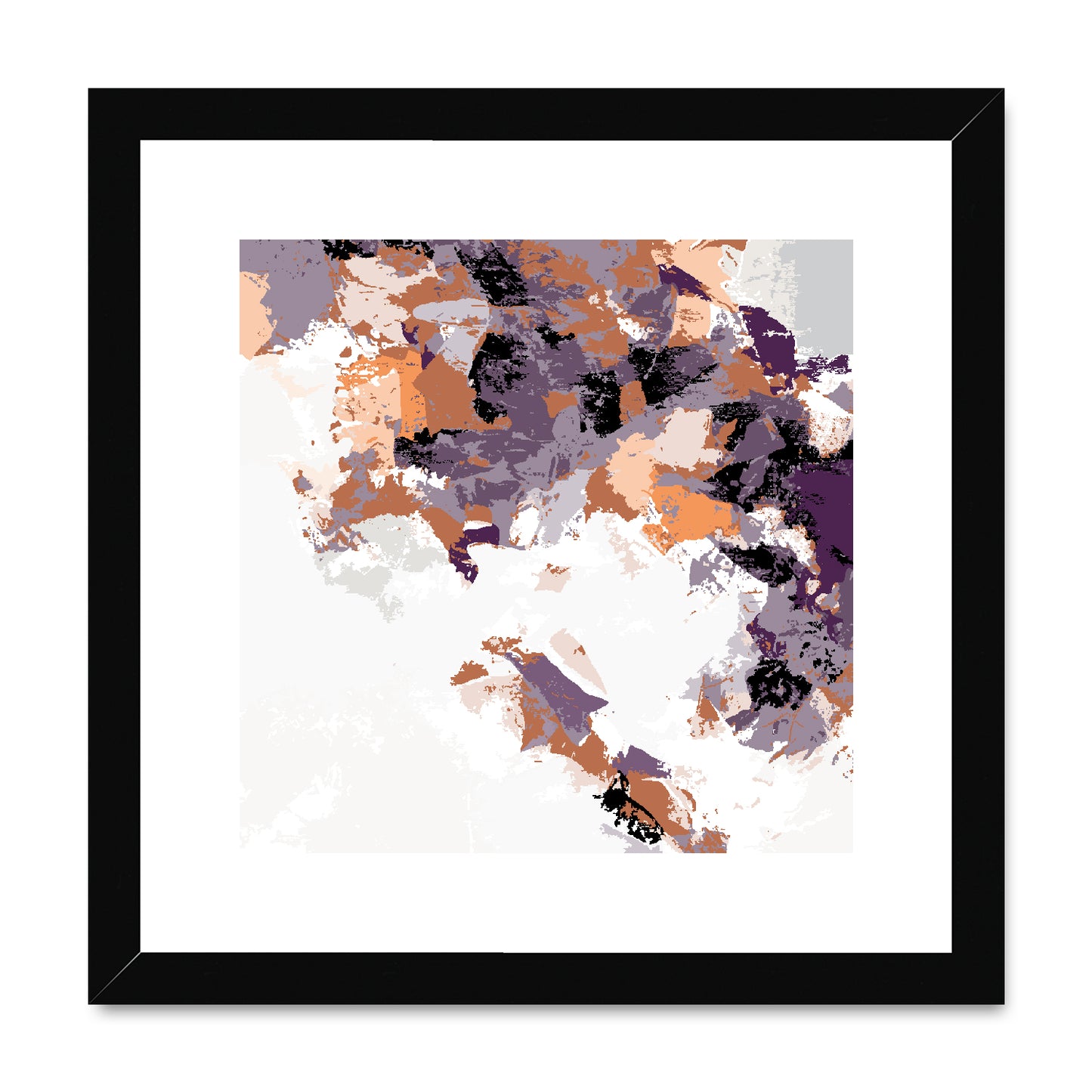 Framed Graphic Art Print, White Mat - 8x8 12x12 16x16 20x20 24x24 28x28 inches | FPS-1180-7693