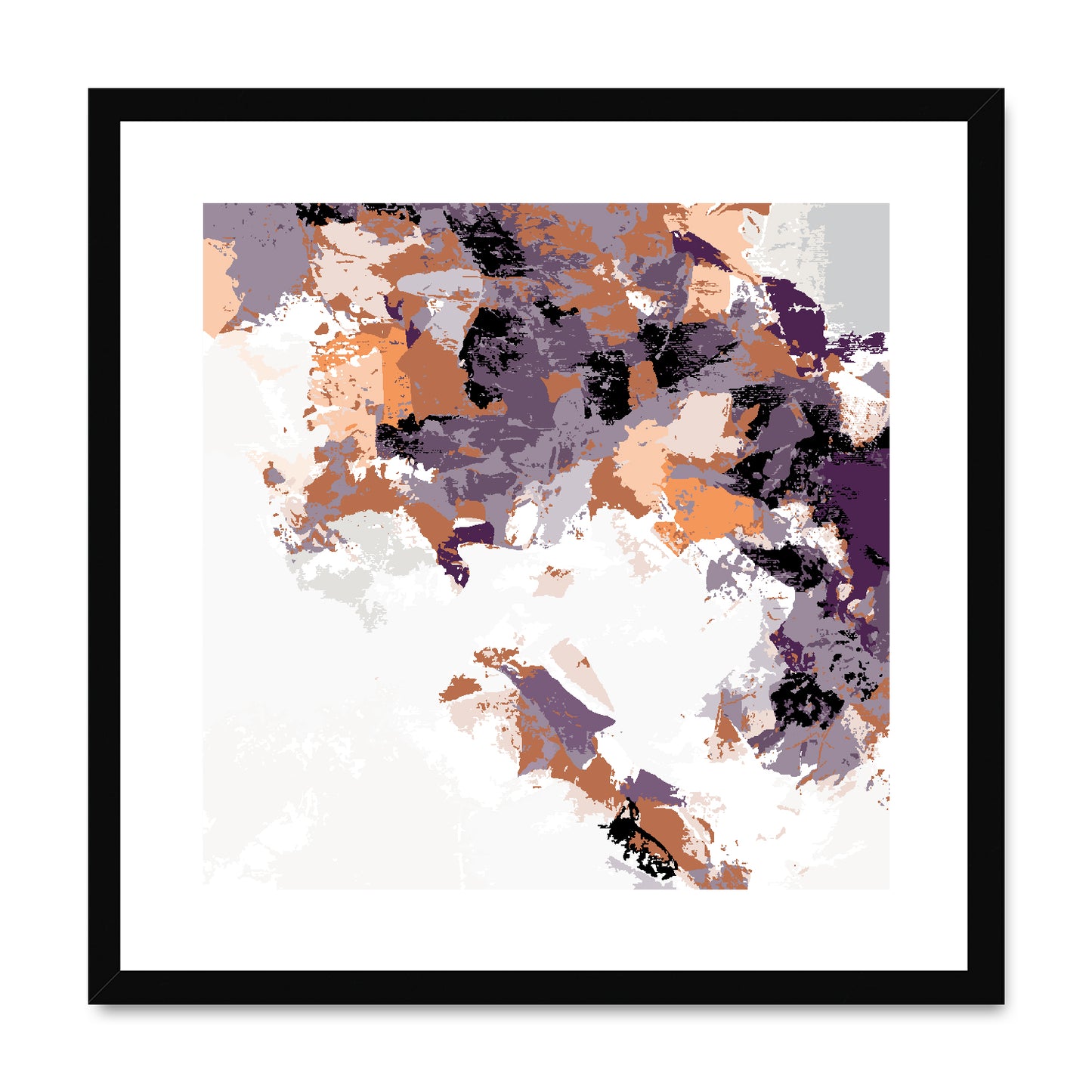 Framed Graphic Art Print, White Mat - 8x8 12x12 16x16 20x20 24x24 28x28 inches | FPS-1180-7693