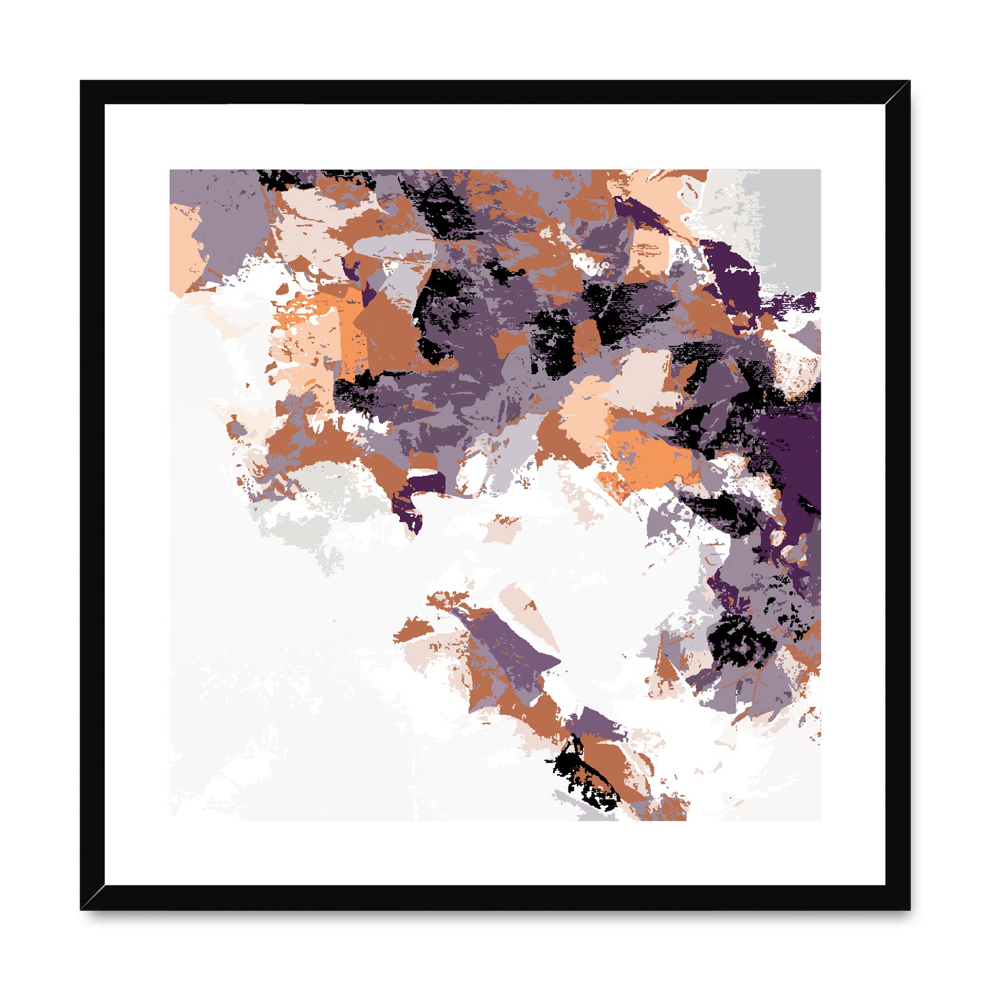 Framed Graphic Art Print, White Mat - 8x8 12x12 16x16 20x20 24x24 28x28 inches | FPS-1180-7693