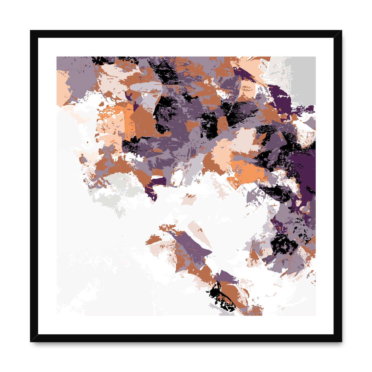 Framed Graphic Art Print, White Mat - 8x8 12x12 16x16 20x20 24x24 28x28 inches | FPS-1180-7693